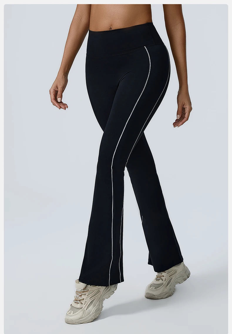 Yoga Leggings Women Yoga Pants Running Bell-bottoms Yoga Tights High Waist Fitness Pants Gym Leggings Sports Wide Leg Pant