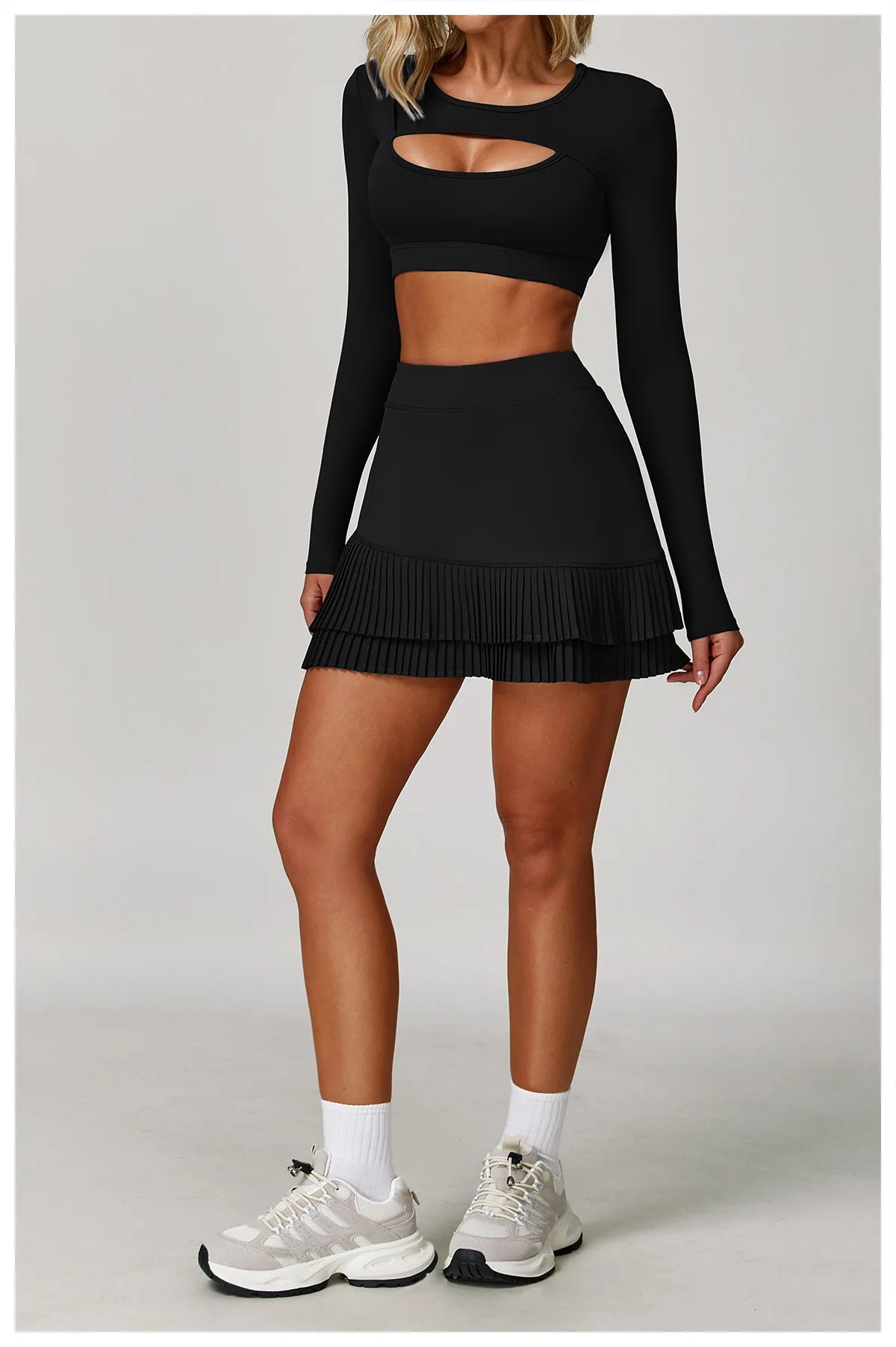 Women's Pleated Sports Skirts Dancing Golf Tennis Skirt for Women Gym Workout Push Up Fitness Shorts High Waist Running Skirts ﻿