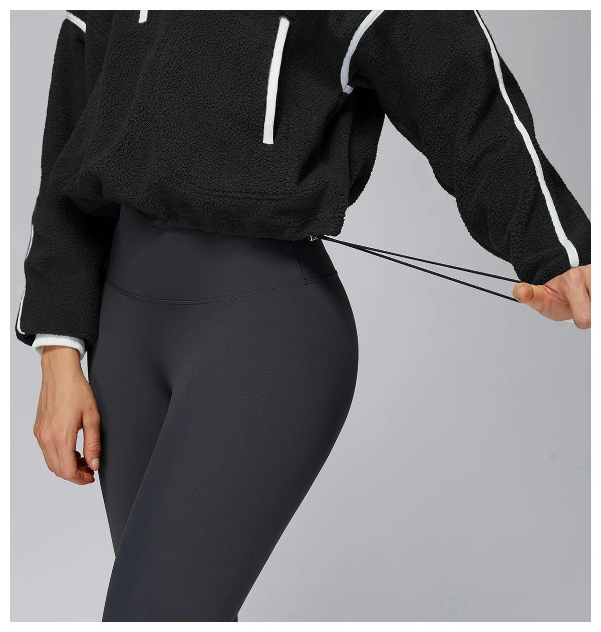 Winter Women's Standing Collar Windproof and Warm Fleece Jacket Women's Long Sleeved Running and Fleece Sports Jacket