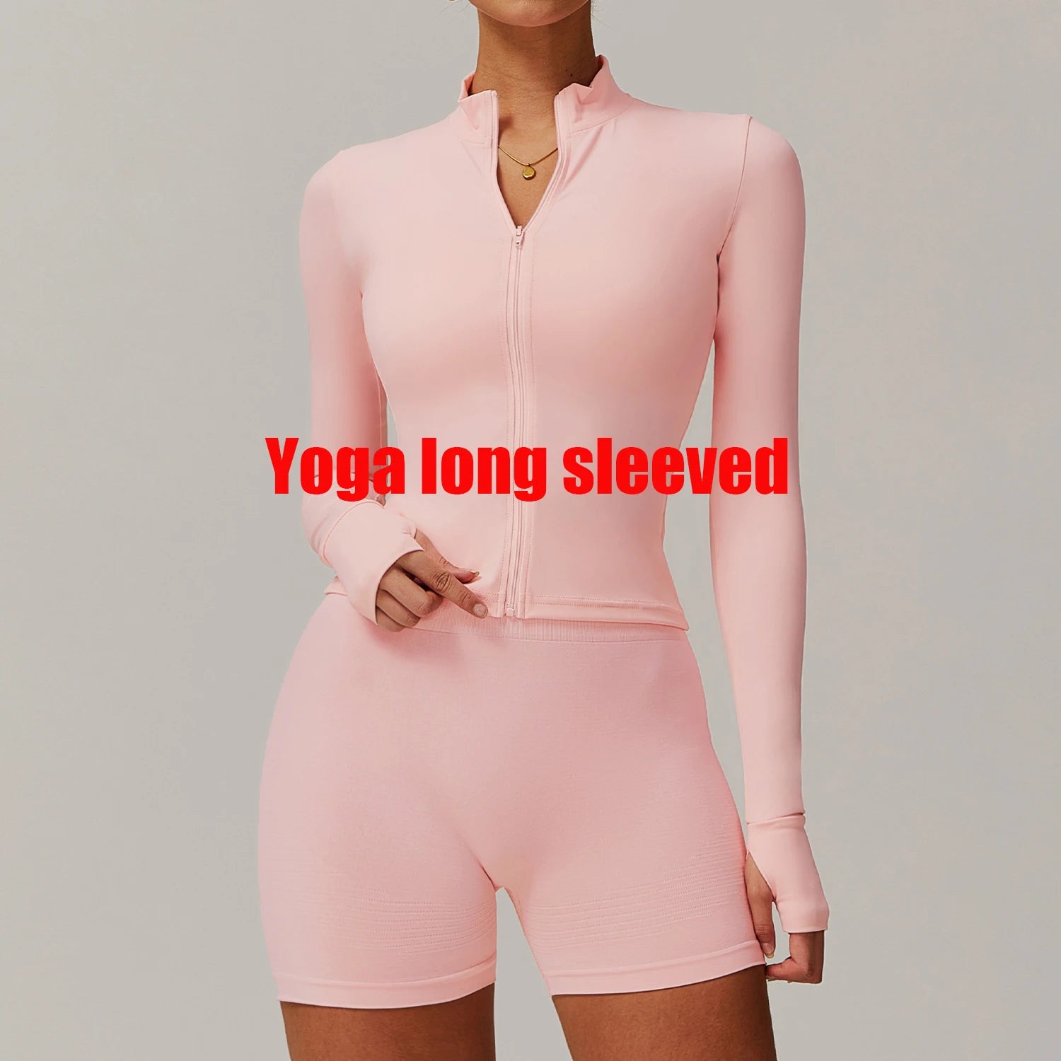 Zipper Yoga Shirts For Women Jacket Long Sleeve Fitness Running Gym Clothes Workout Dry Fit Breathable High Elastic Sports Top