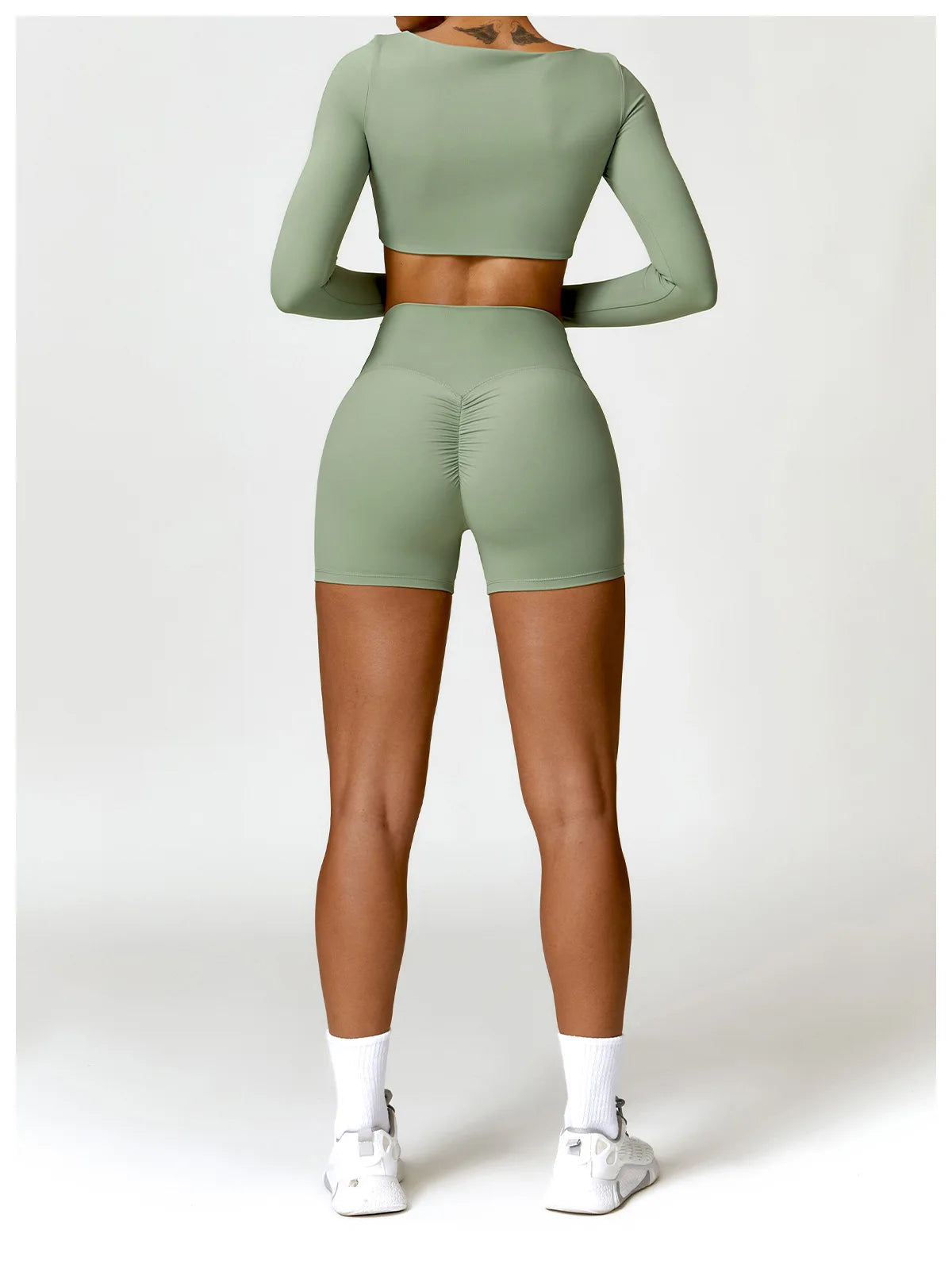 Winter Yoga Long sleeved Women's Outdoor Running Fitness Wear T-shirt Long sleeved Yoga Shirt Gym Push Up Workout Sports Top