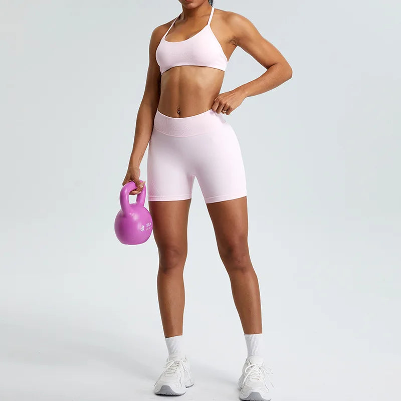Seamless 2PCS Sportswear Yoga Set For Women Gym Clothes Sportswear Yoga Suits Fitness Set Tracksuits Sports Bra Gym Leggings Set
