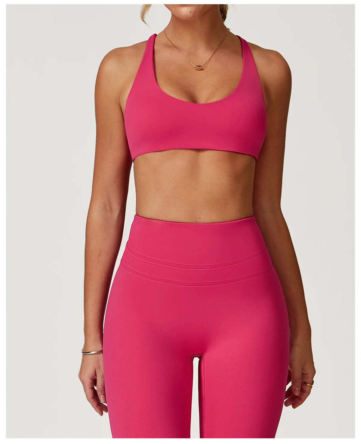 Sexy Backless Gym Sport Bra Sports Bra Anti-sweat Breathable Yoga Bra Shockproof Crop Top Fitness Top Push Up Workout Top Women