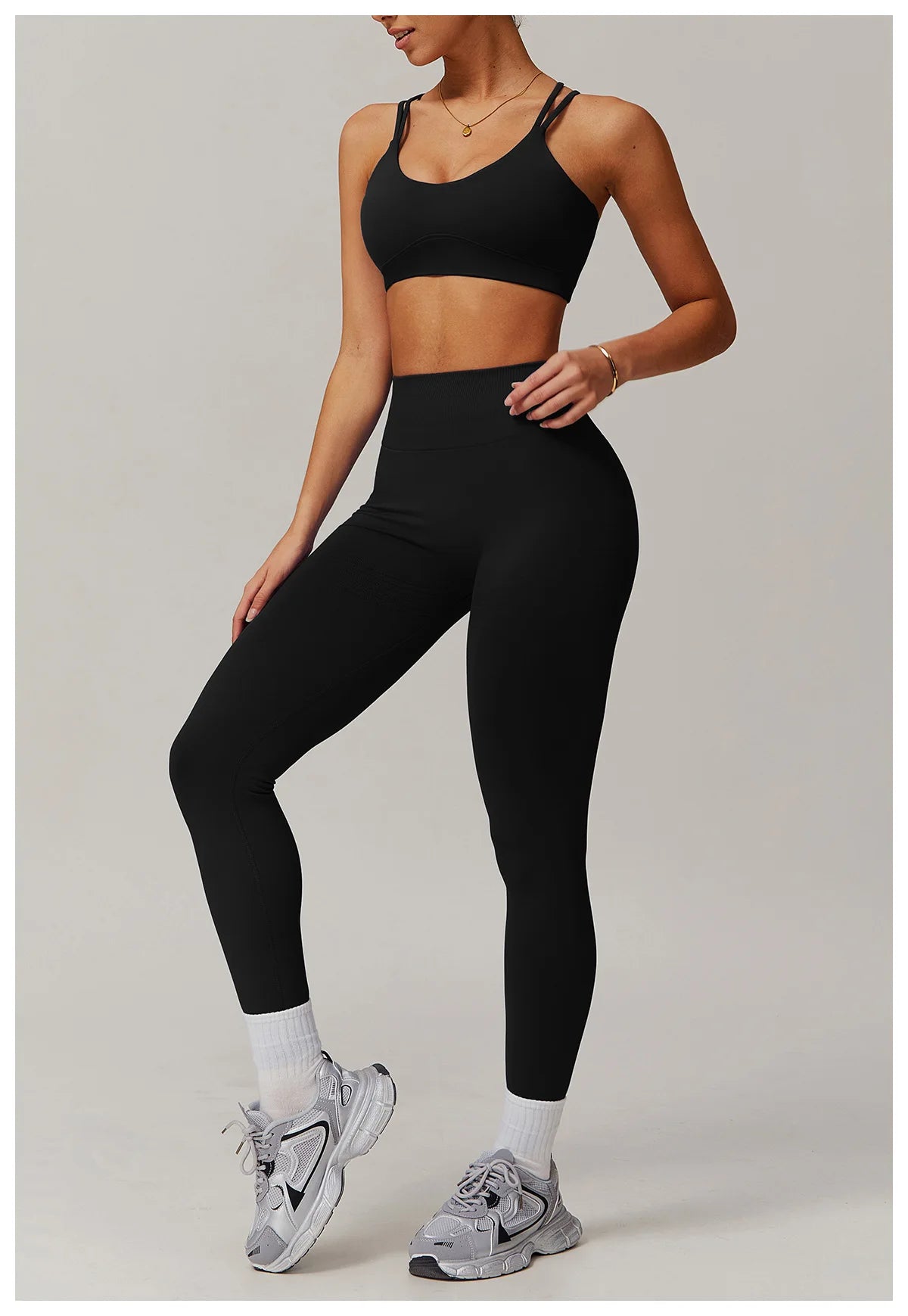 Women's Sports Bra Sexy Criss Cross Straps Back High Support Impact Yoga Underwear Running Fitness Gym Padded Bralette Tops