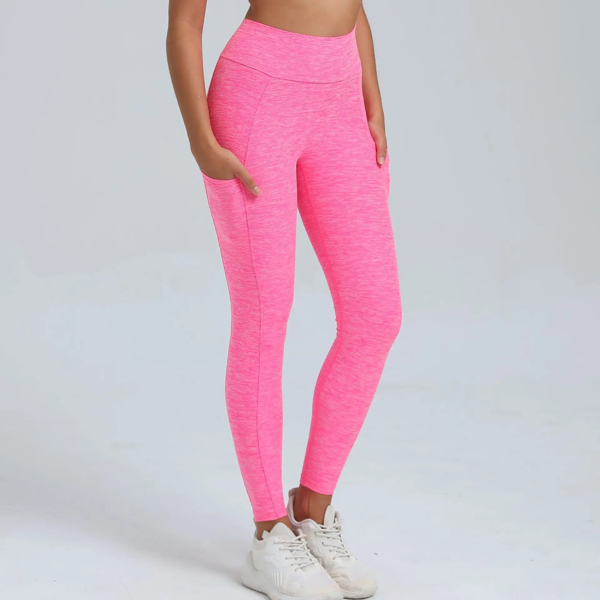 Women Sport Fitness Leggings High Waist Elastic Yoga Pants Training Running Scrunch Butt Gym Leggings Breathable Leggings Female