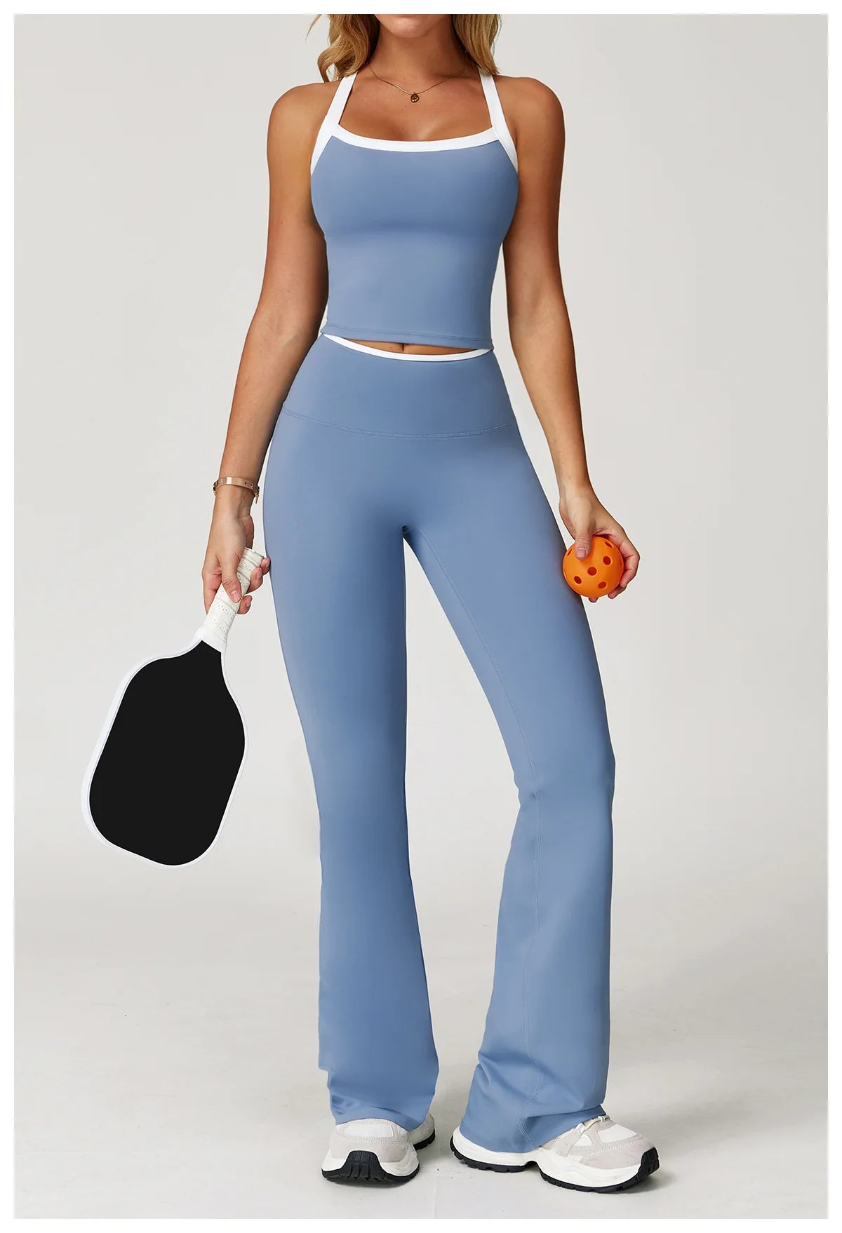 Flare Leggings Yoga Women High Waist Wide Leg Yoga Pants Impact Gym Sports Slim Flared Tights Pants Control Tummy Dance Trousers