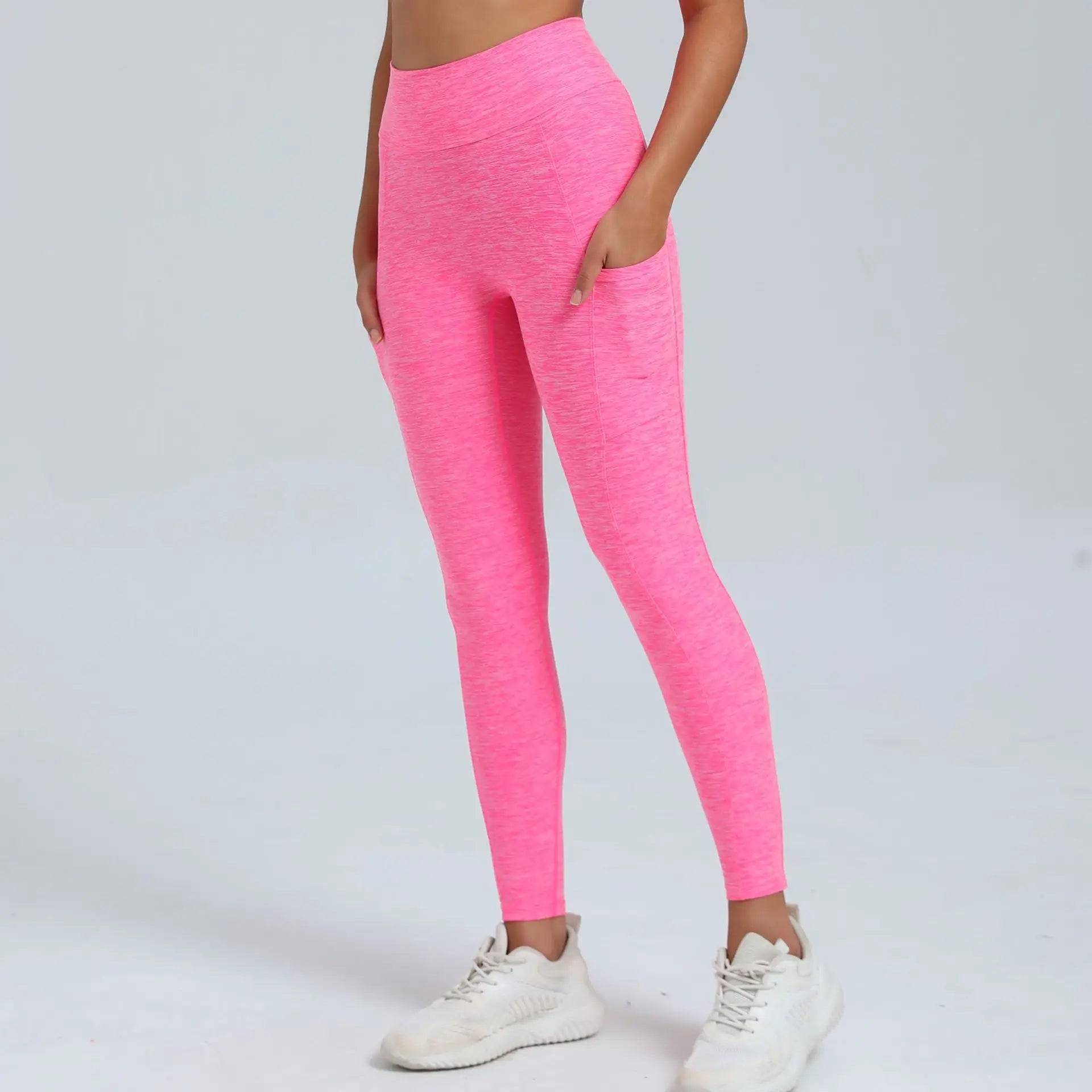 Women Sport Fitness Leggings High Waist Elastic Yoga Pants Training Running Scrunch Butt Gym Leggings Breathable Leggings Female