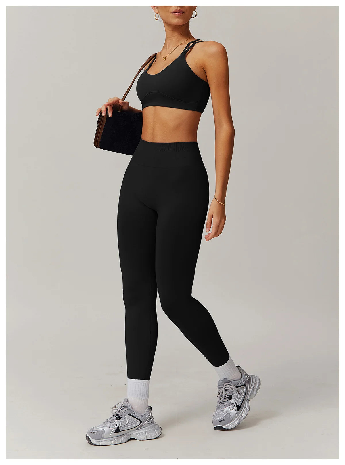 Women Yoga Suit 2PCS Sports Set Quick-Drying Gym Set Women Tracksuit Running Bra Workout Long Sleeve Sports Shirt Yoga Clothing