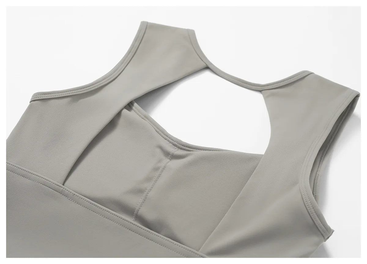 Sexy Sports Bras Women Fitness Vest High Strength Sports Top Backless Yoga Bra Running Fitness Breathable Shockproof Yoga Bra