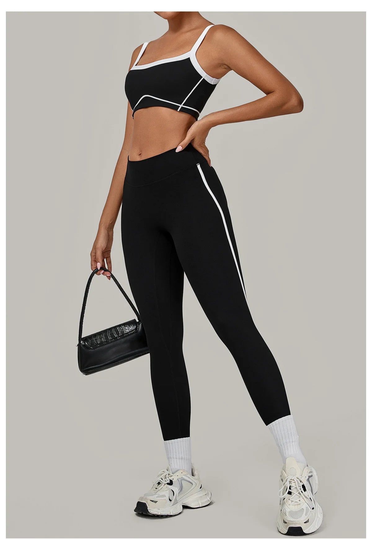2PCS Yoga Suit Women Tracksuit Sports Bra High Waist Leggings Sports Outfit Gym Set Fitness Workout Clothes Running Sportswear