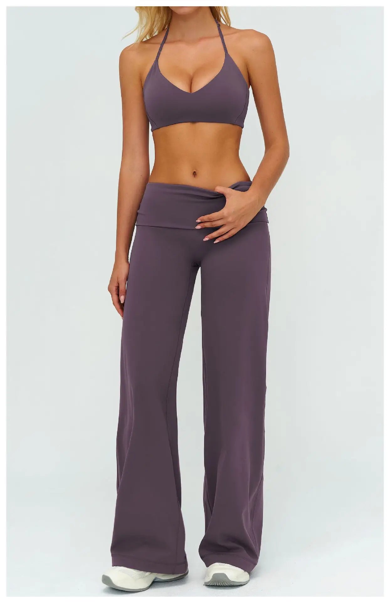 2/3PCS Women Tracksuit Yoga Set Sportswear Workout Clothes Athletic Wear Gym Outfit Fitness Bra Crop Top Long Sleeve Sports Suit
