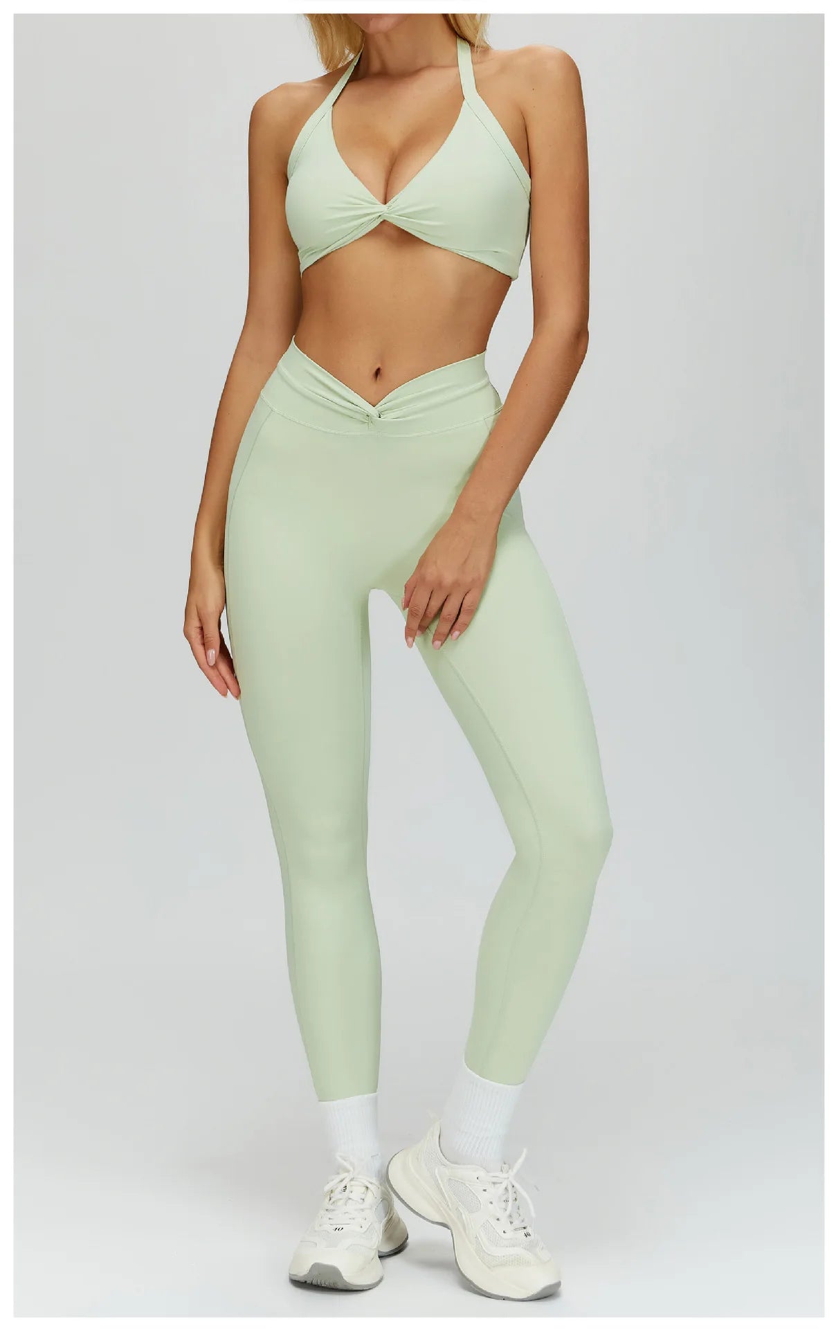 2PCS Yoga Clothes Women's Tracksuit Athletic Wear Fitness Suit Gym Outfits T-shirt Workout Sets Push Up Sports Bra Leggings Suit