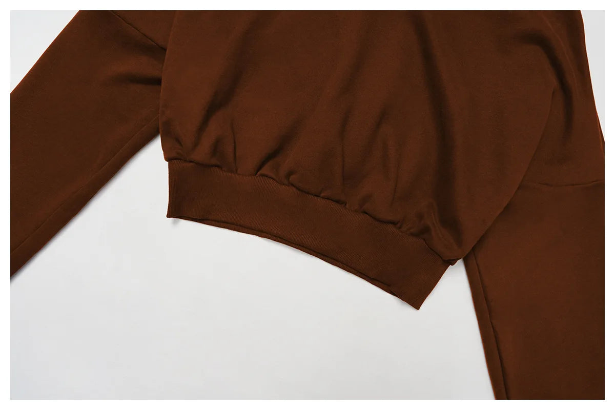 Winter Hooded Sweatshirt Set 2 Pieces Women's Clothes Casual Outdoor Loose Yoga Set Women's Casual Running Sportswear