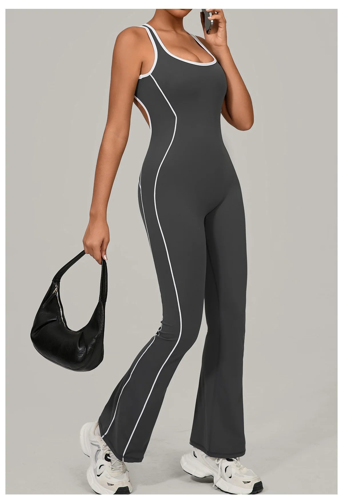 Gym Jumpsuit Women's Rompers Fitness Suit Running Sports Overalls for Woman Tracksuit Yoga Clothing Scrunch Workout Sportswear