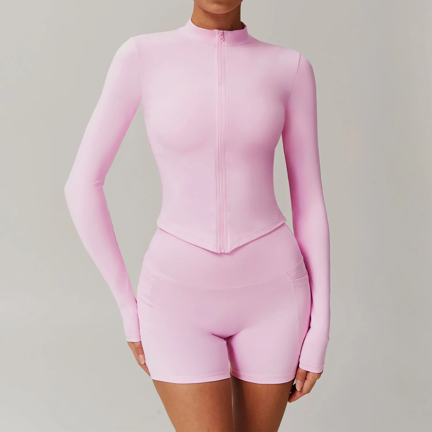 2PCS Yoga Suit Gym Set Women Sports Set Women Long Sleeve Running Workout Sportswear Female Tracksuit Sports Shirt Yoga Clothing