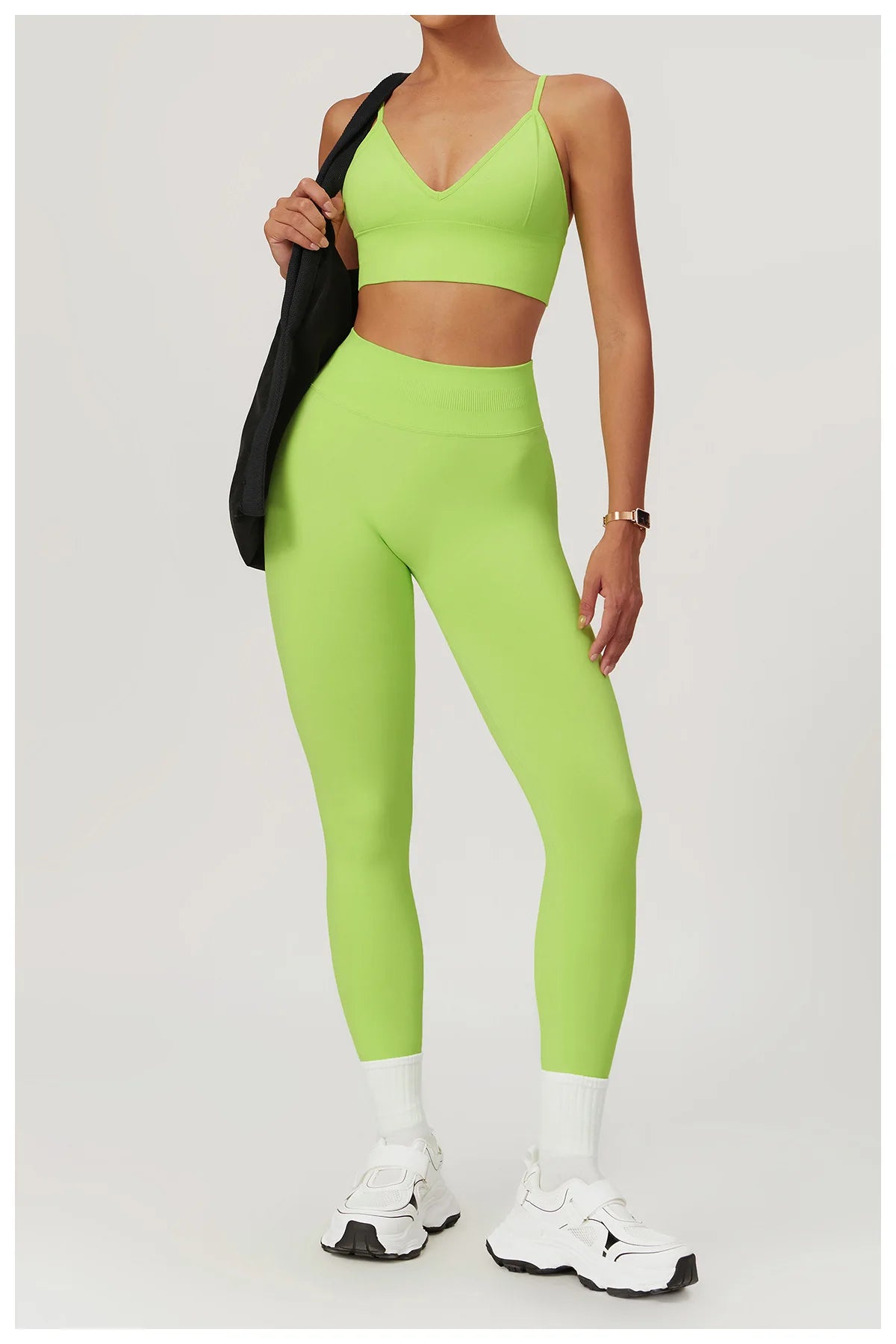 Ribbed Fitness Leggings Women Sport High Waist Tights Seamless Yoga Leggings Gym Jogging Quick Dry Push Up Slim Pants Running