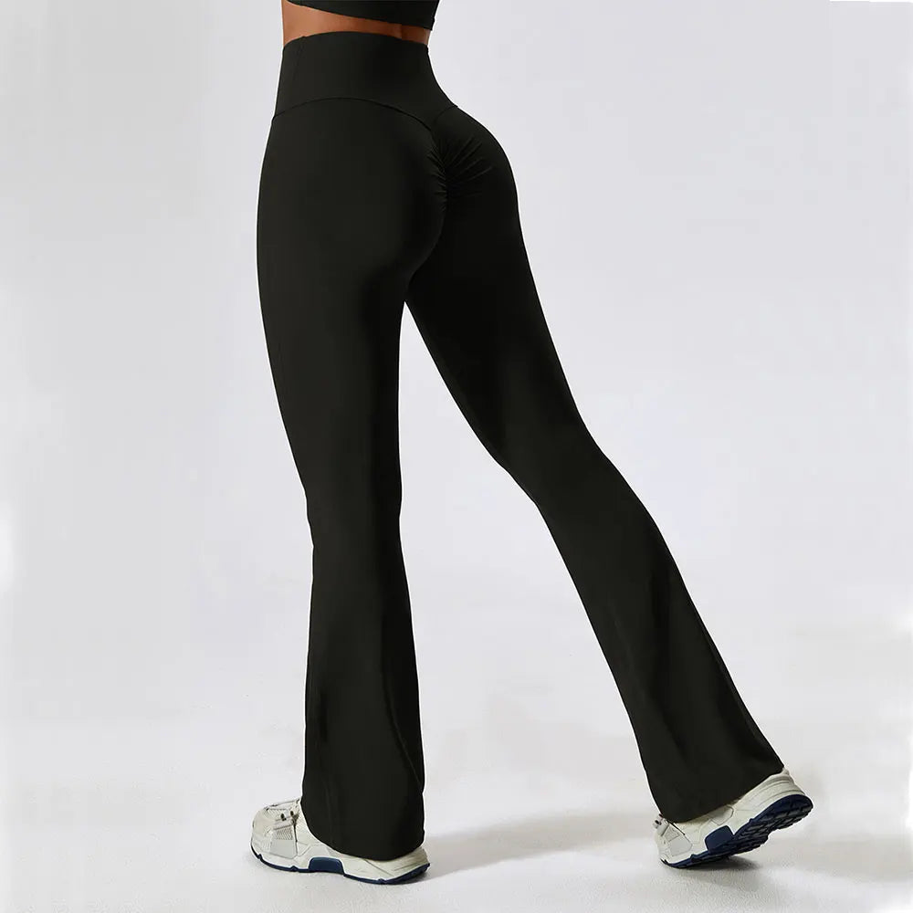 Flare Leggings Yoga Pants Women High Waist Wide Leg Pant Women Gym Workout Fitness Sports Tight Flared Pant Latin Dance Trousers