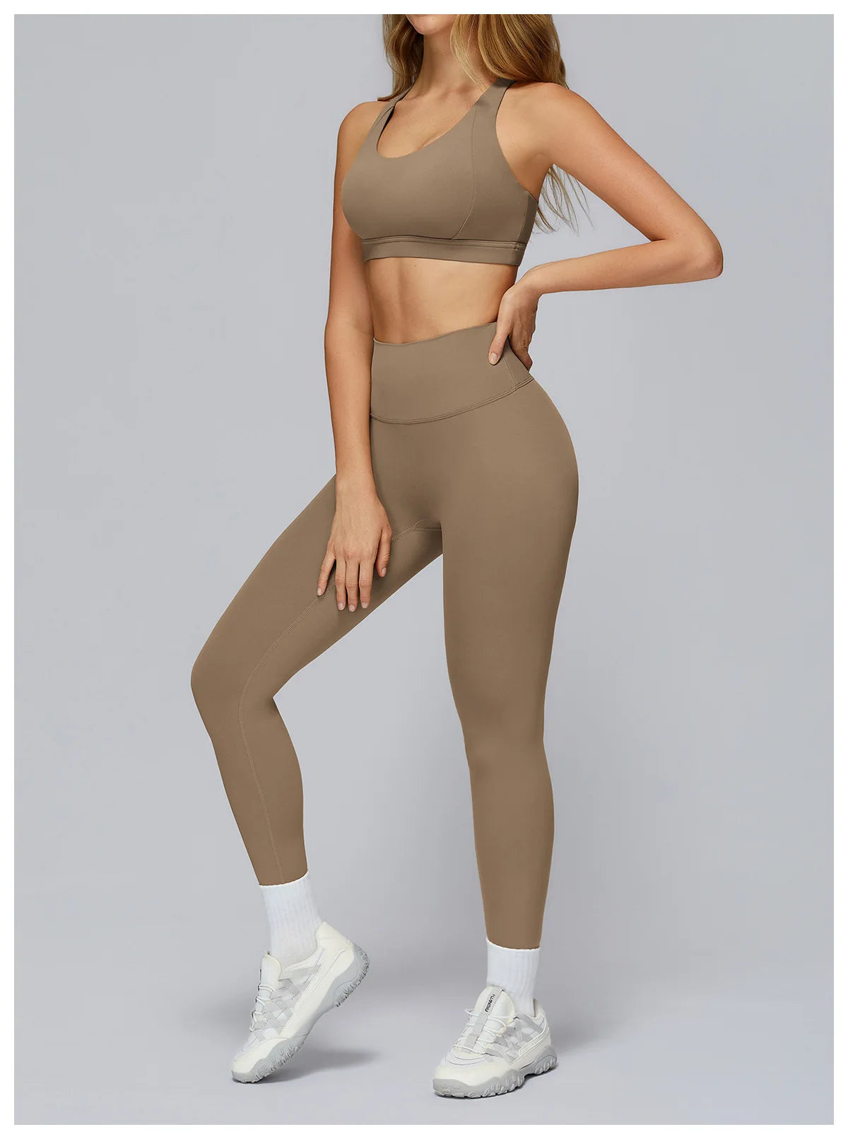2PCS Yoga Suit Women Tracksuit Sports Bra High Waist Leggings Shorts Outfit Gym Set Fitness Workout Clothes Running Sportswear