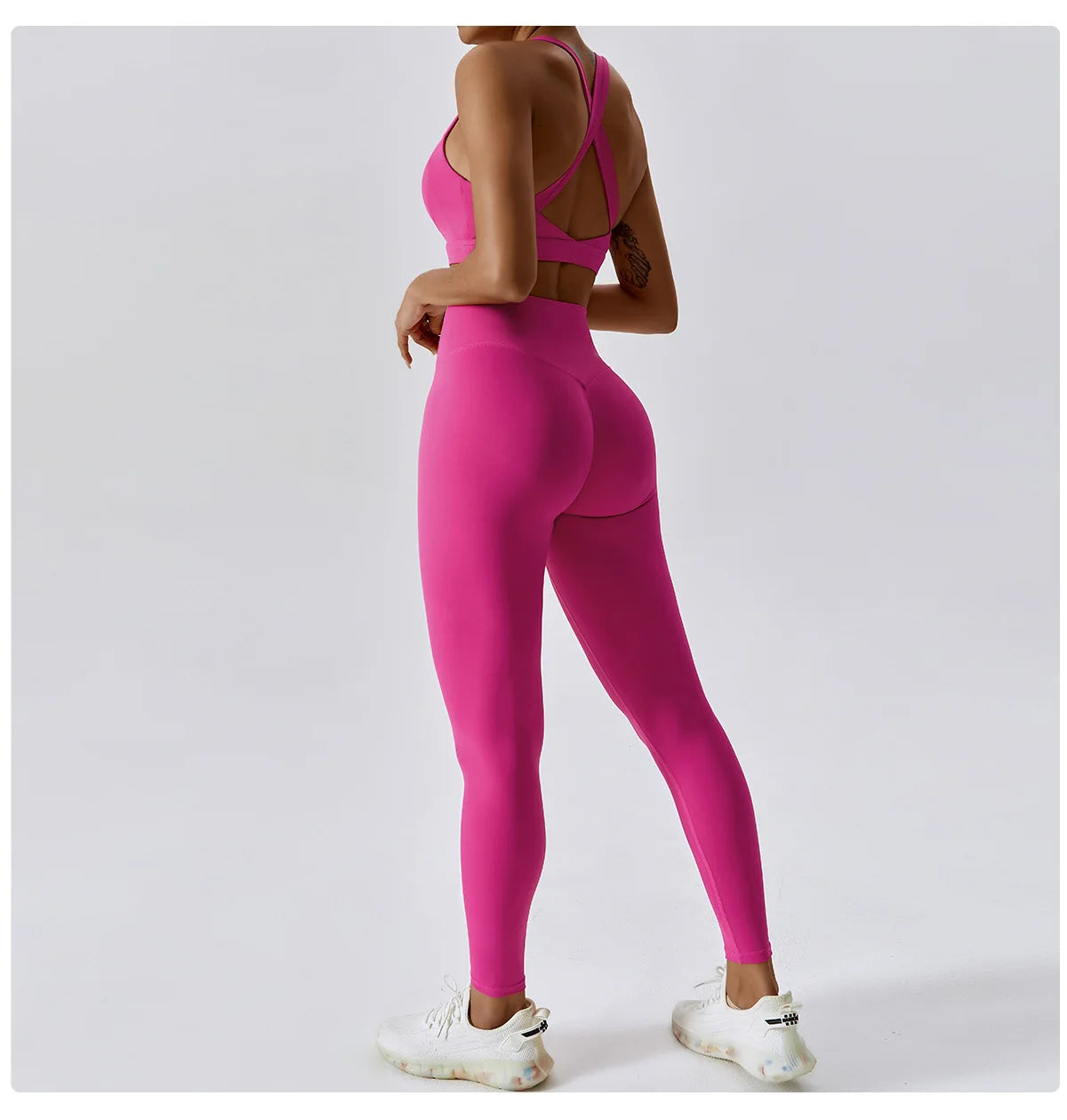 2/3PCS Yoga Set Gym Clothes Sportswear Yoga Suits For Women Tracksuit Fitness Set Tracksuits Sports Bra Gym Leggings Yoga Top
