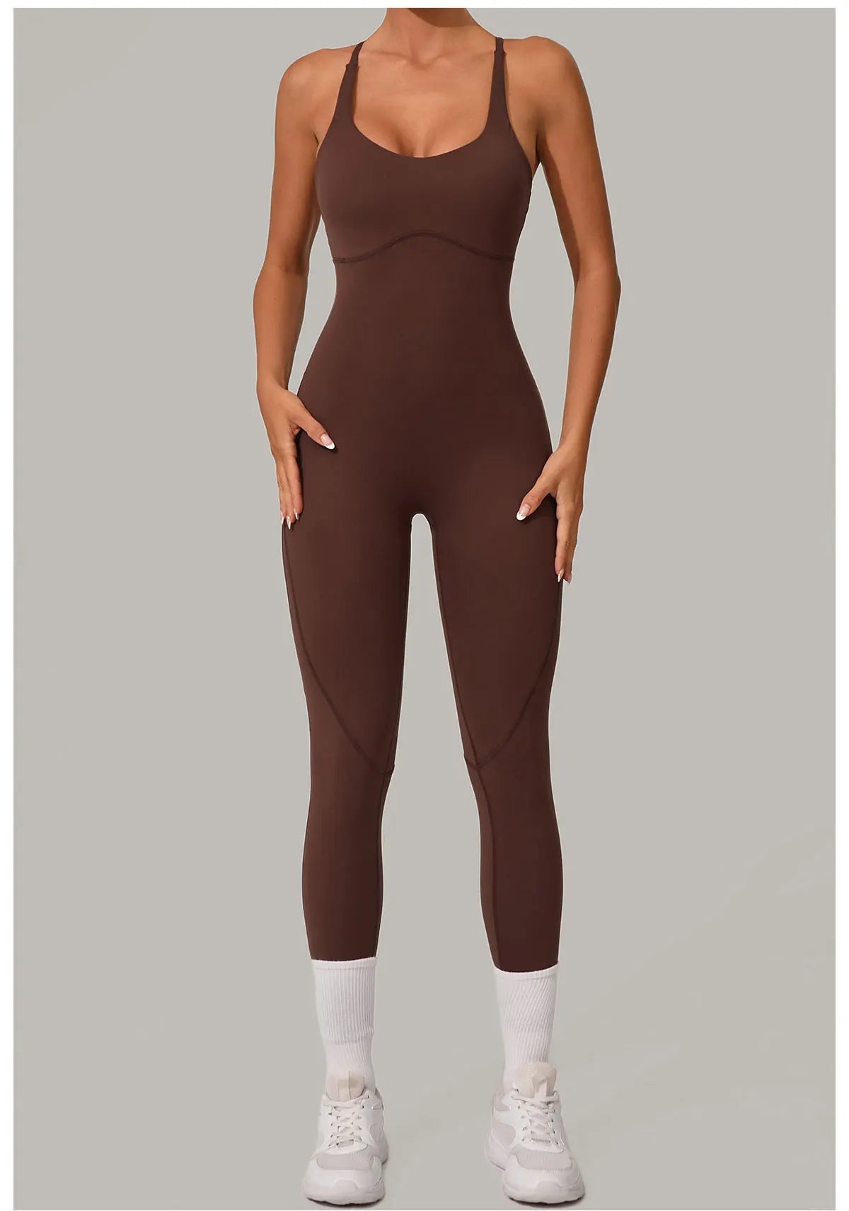Women's Tracksuit Jumpsuits One-Piece Suit Sleeveless Yoga Set Gym Push Up Workout Clothes Fitness Bodysuit Sportswear Rompers