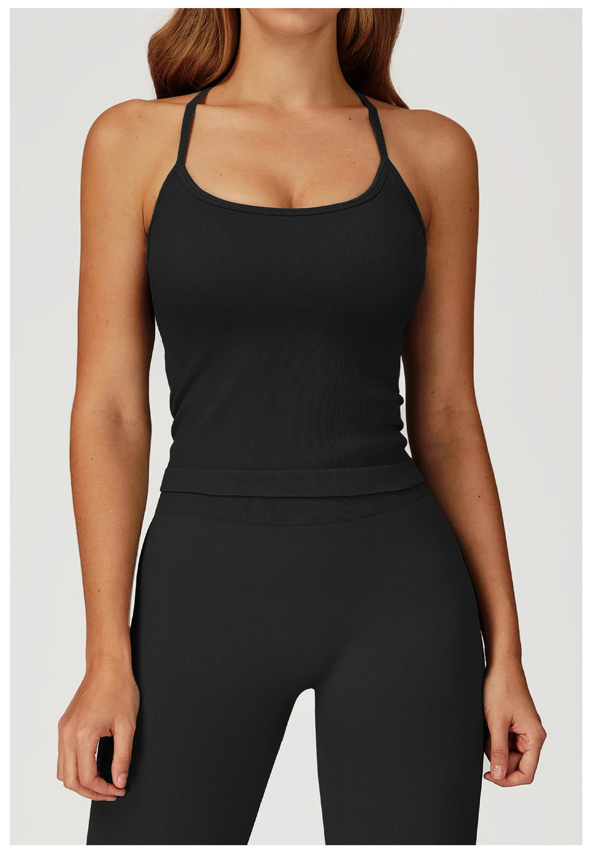 Seamless Fitness Bra Women Cross Back Yoga Sports Bra Breathable Shock Proof Gym Workout Push Up Top Yoga Running Sports Vest
