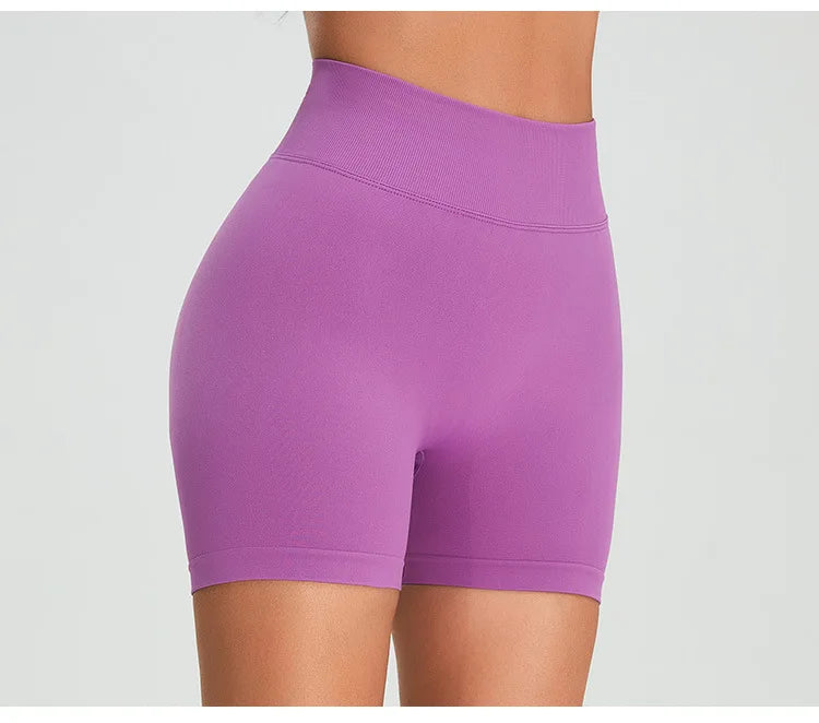 High Waist Seamless Shorts Women Scrunch Butt Yoga Shorts Push Up Gym Shorts Athletic Booty Fitness Workout Short Women Clothing