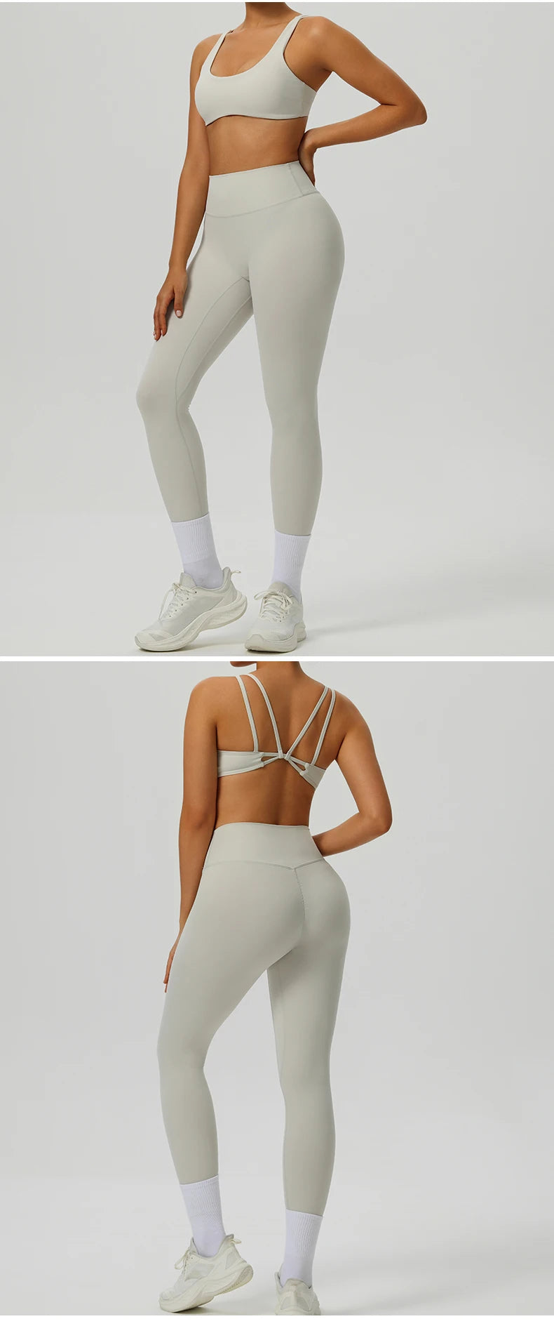 2 Pieces Yoga Set Women's Tracksuit Workout Sportswear Gym Clothing High Waist Leggings Fitness Shorts Push Up Bras Sports Suits