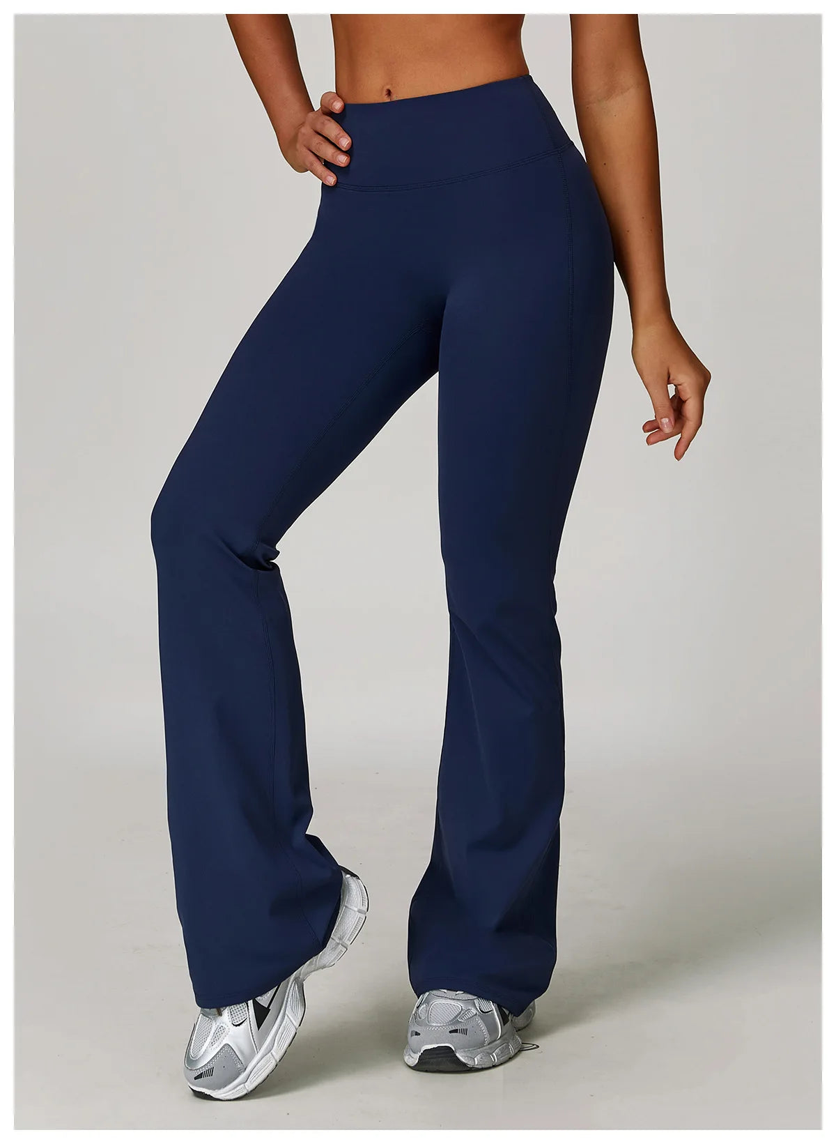 Wide Leg Pants Women Bell-bottoms High Waist Yoga Leggings High Stretchy Butt Lifting Breathable Sports Pants Women Gym Leggings