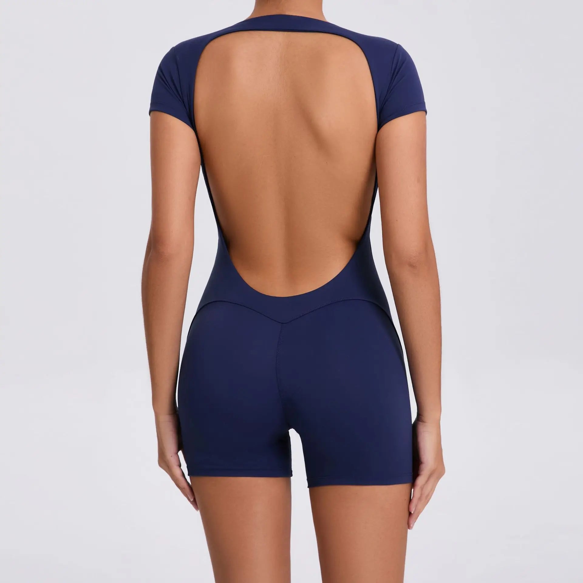 Jumpsuit Yoga Set Women Workout Set One Piece Sports Suit Short Sleeve Gym Clothes Push Up Fitness Set Bodysuit Sportswear