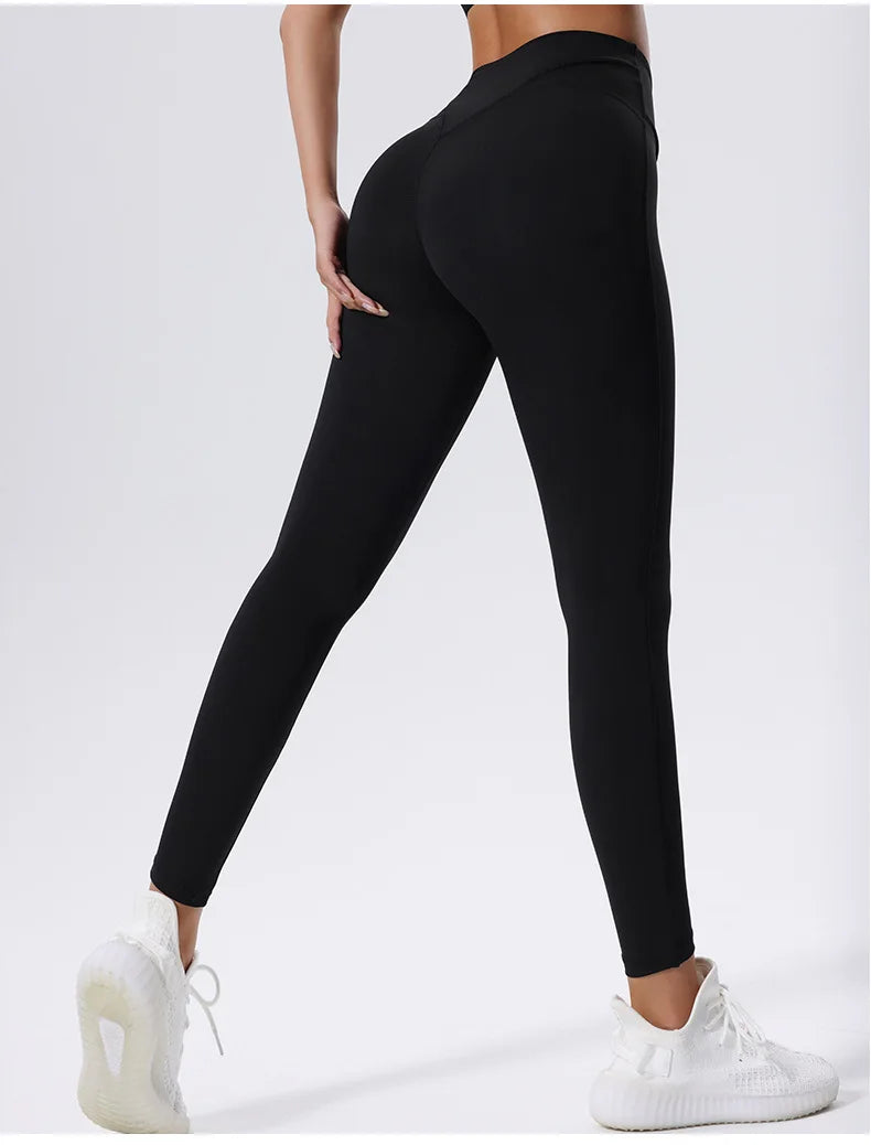 Yoga Leggings Women Fitness Leggings Running Cycling Pants Breathable Push Up Sports Leggings High Waist Workout Gym Clothing