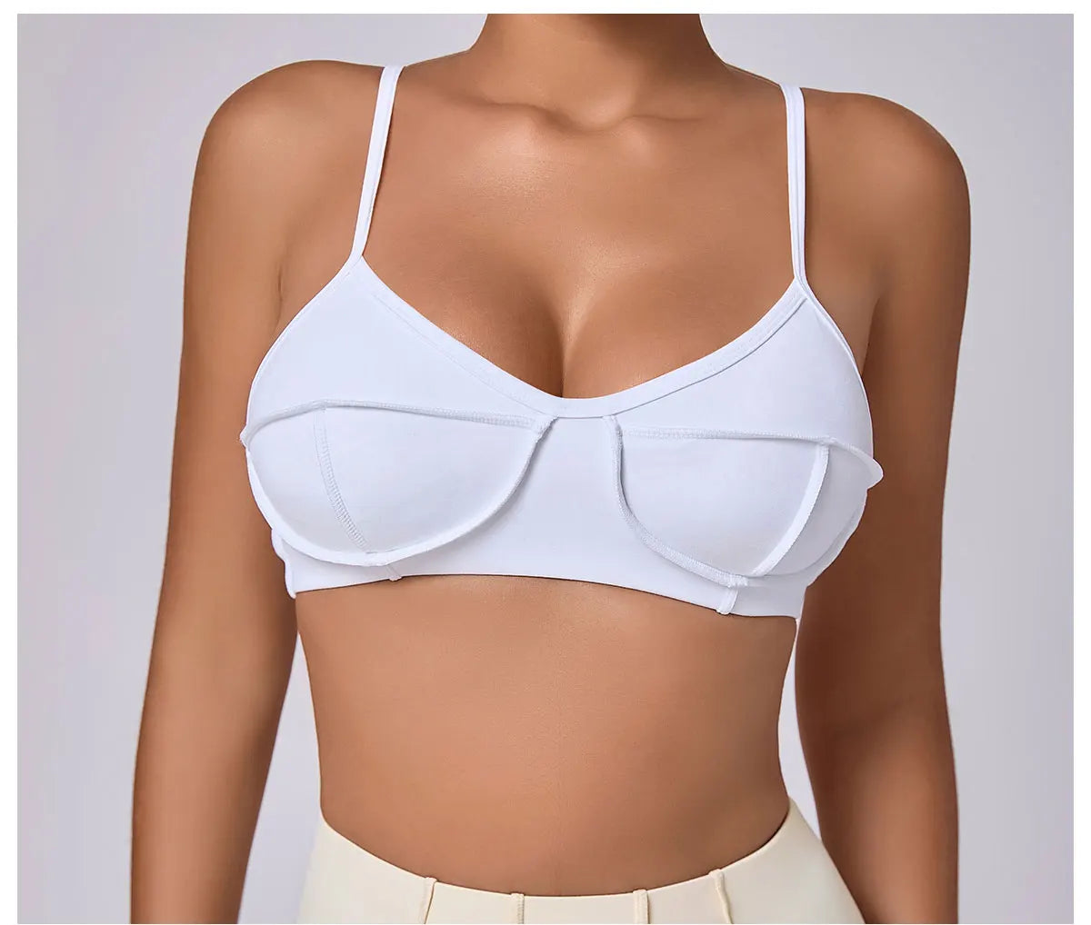 Sports Bra Anti-Sweat Fitness Top Women Yoga Bra Shockproof Crop Top Push Up High Strength Sport Bra Breathable Gym Workout Top
