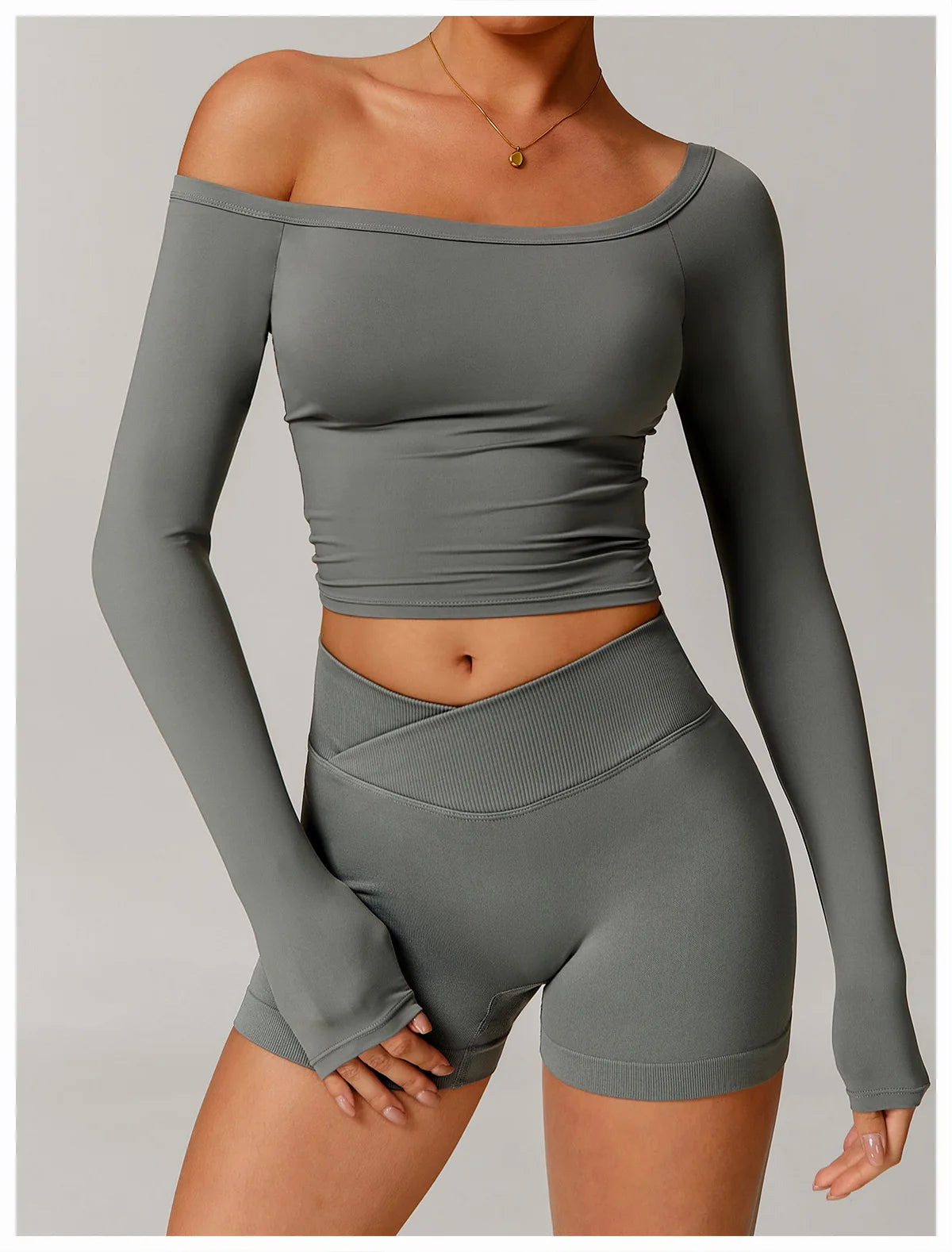 Sexy Yoga Shirts For Women Long Sleeve Fitness Running Push Up Gym Clothes Workout Dry Fit Breathable High Elastic Sports Top