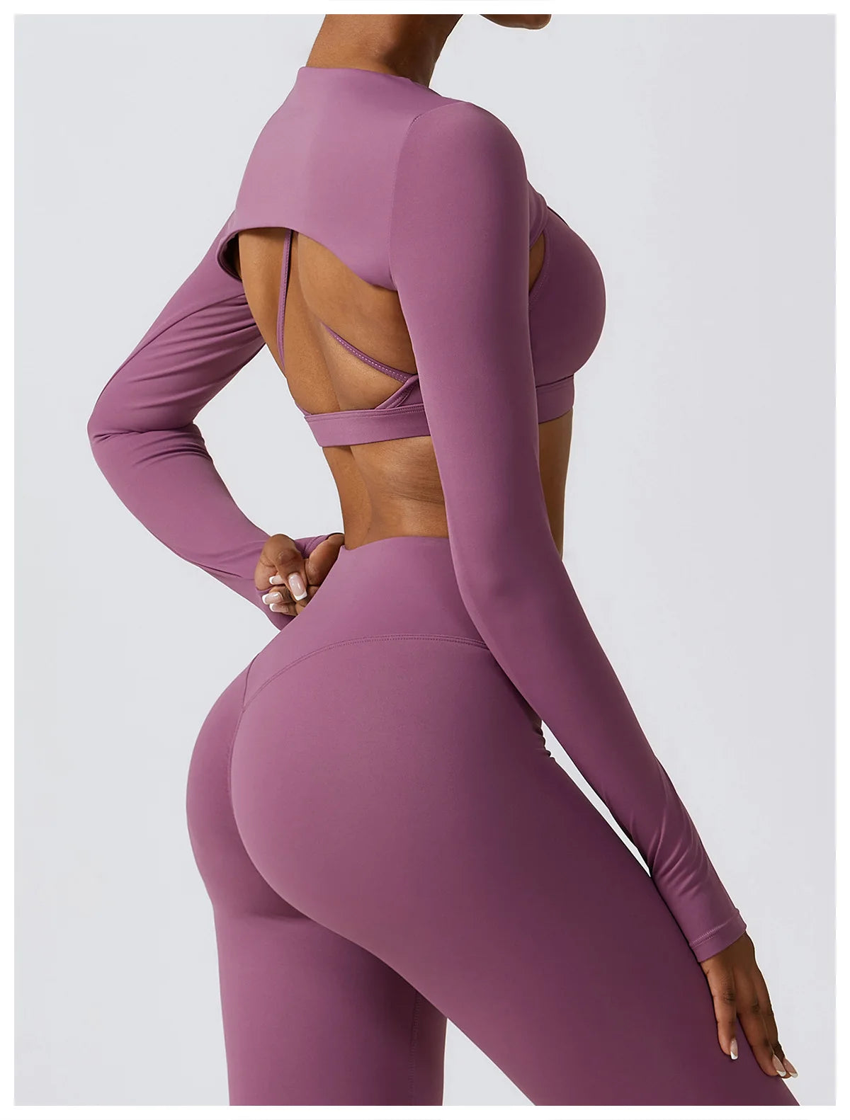 Sports Camisole Yoga Long Sleeved 1 Piece Shawl Yoga Top Nude Fitness Yop Gym Push Ups Workout Tops Running Sports Smock