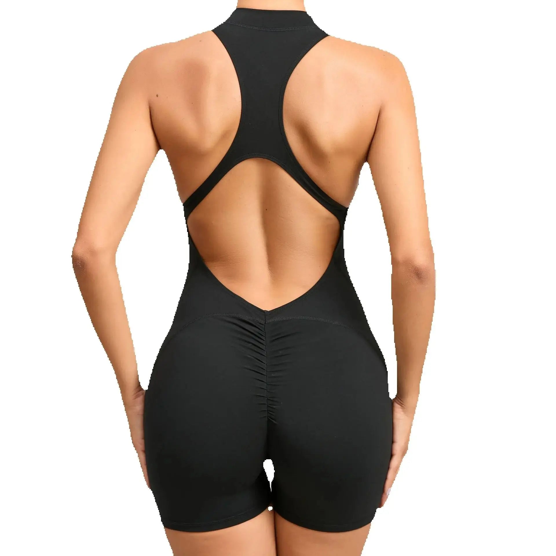 Women's Jumpsuit Fitness Suit Gym Rompers Sports Overalls for Woman Tracksuit Yoga Clothing Zipper Workout Set Sportswear