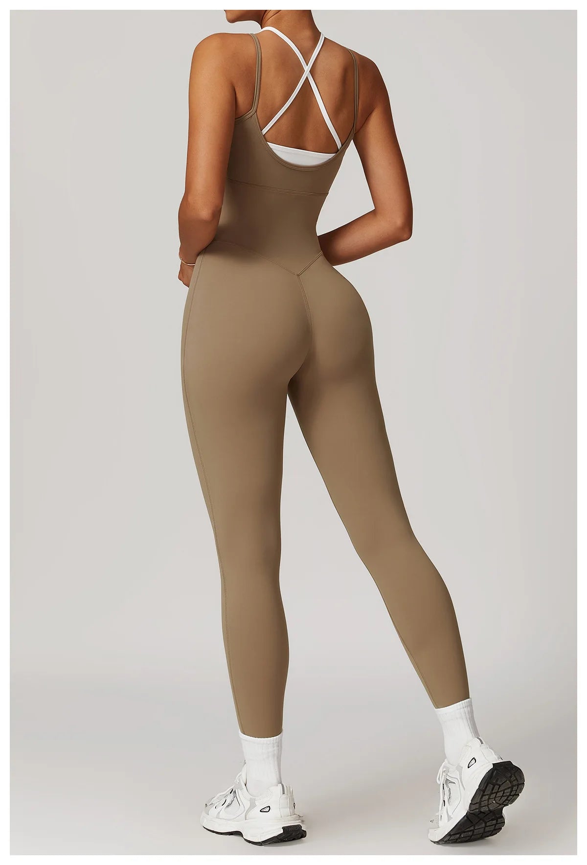 Color Blocked Jumpsuit Gym Set Women Yoga Suit Back Cross Sportswear Women Sports Jumpsuit Fitness Rompers Workout Bodysuits