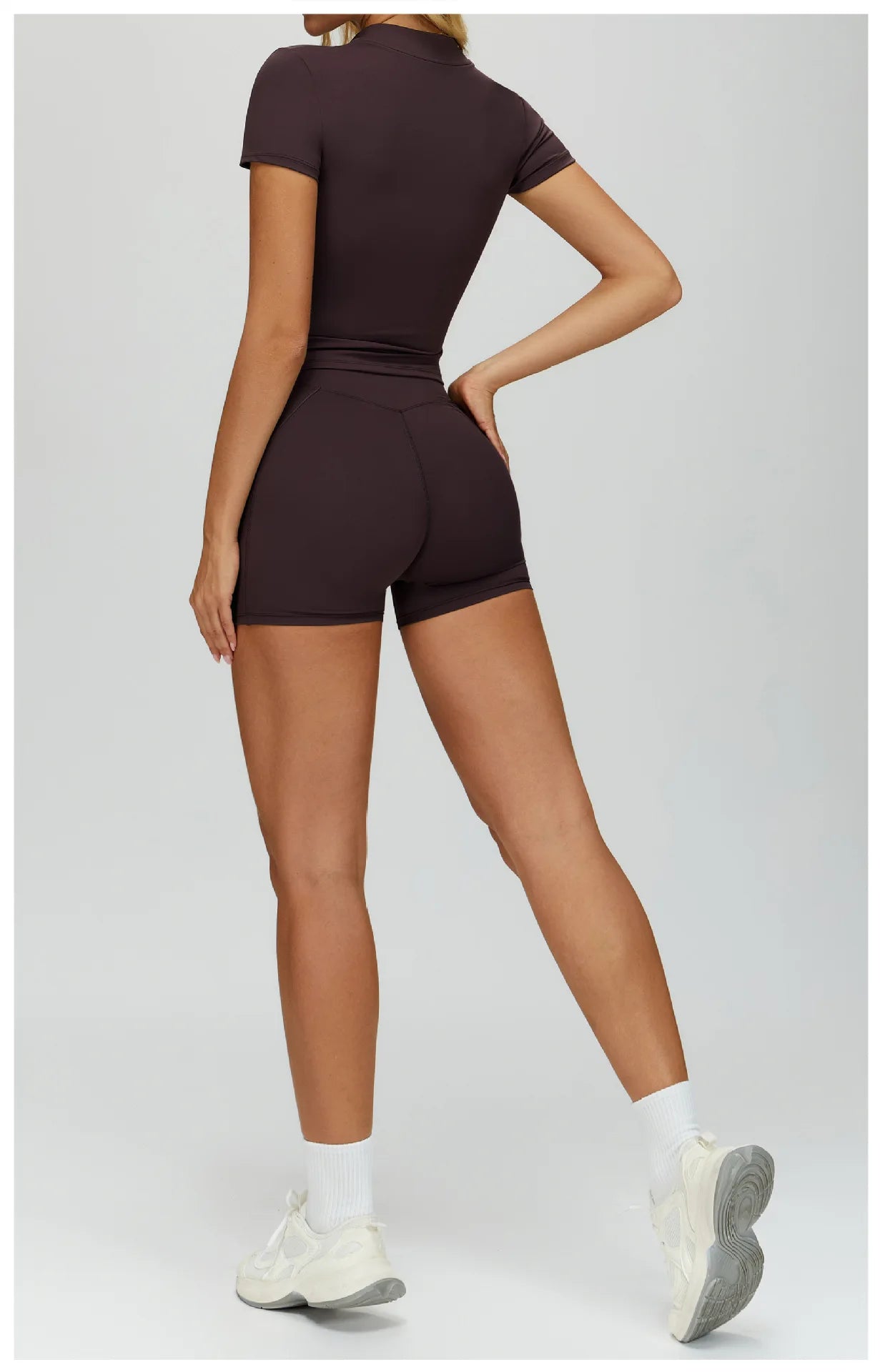 2 PCS Women Tracksuit Yoga Set Sexy Sport Bra High Waist Sports Shorts Gym Outfits Fitness Short Sleeves Workout Suit Sporstwear