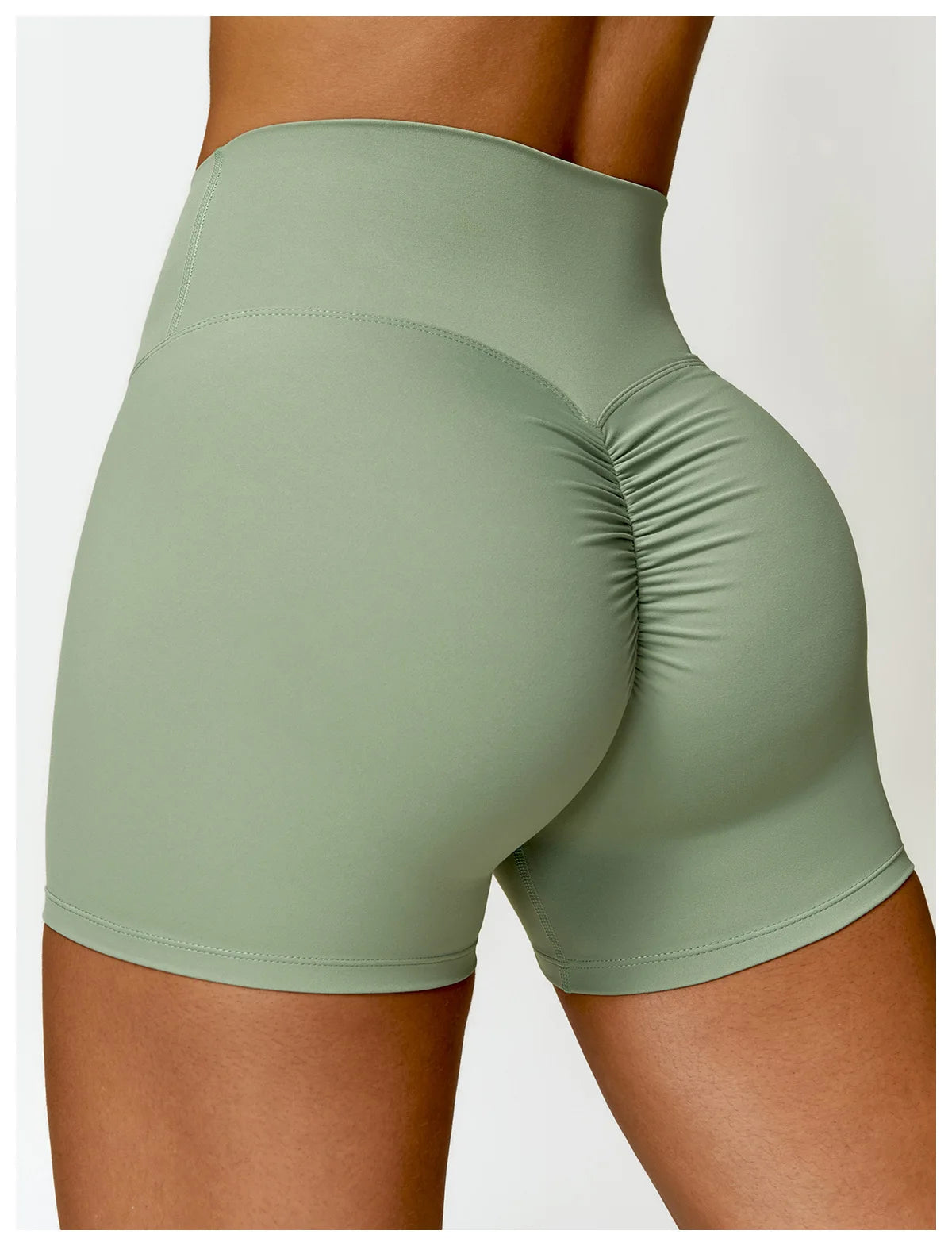 Women Sports Short Yoga Legging Shorts Squat Proof High Waist Fitness Tight Shorts Cycling Running Push Up Workout Gym Shorts