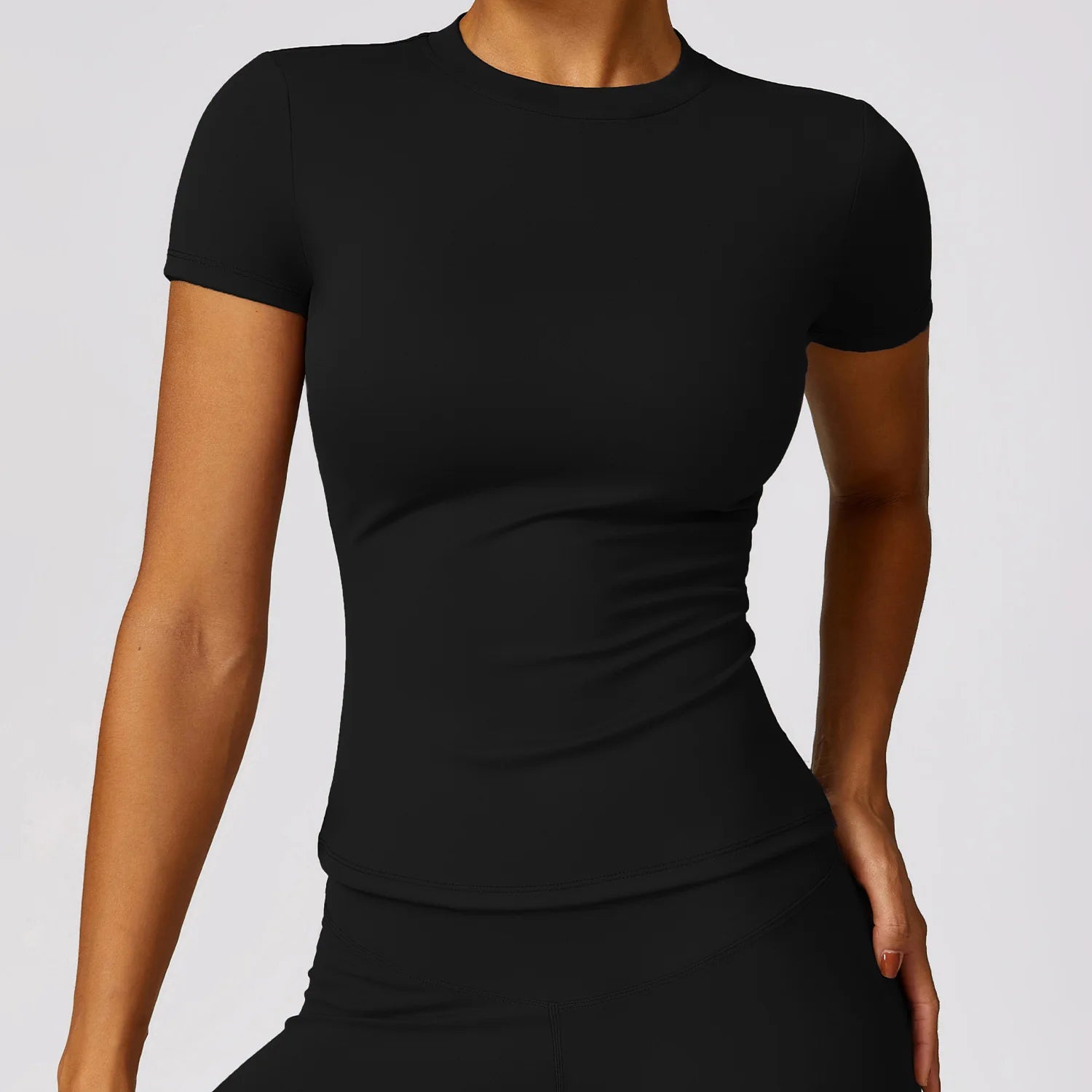 Yoga Shirts Women Top Quick Dry Running Tops Tights Push Up Workout Gym Clothes Female Short Sleeve Fitness Sports T-Shirts
