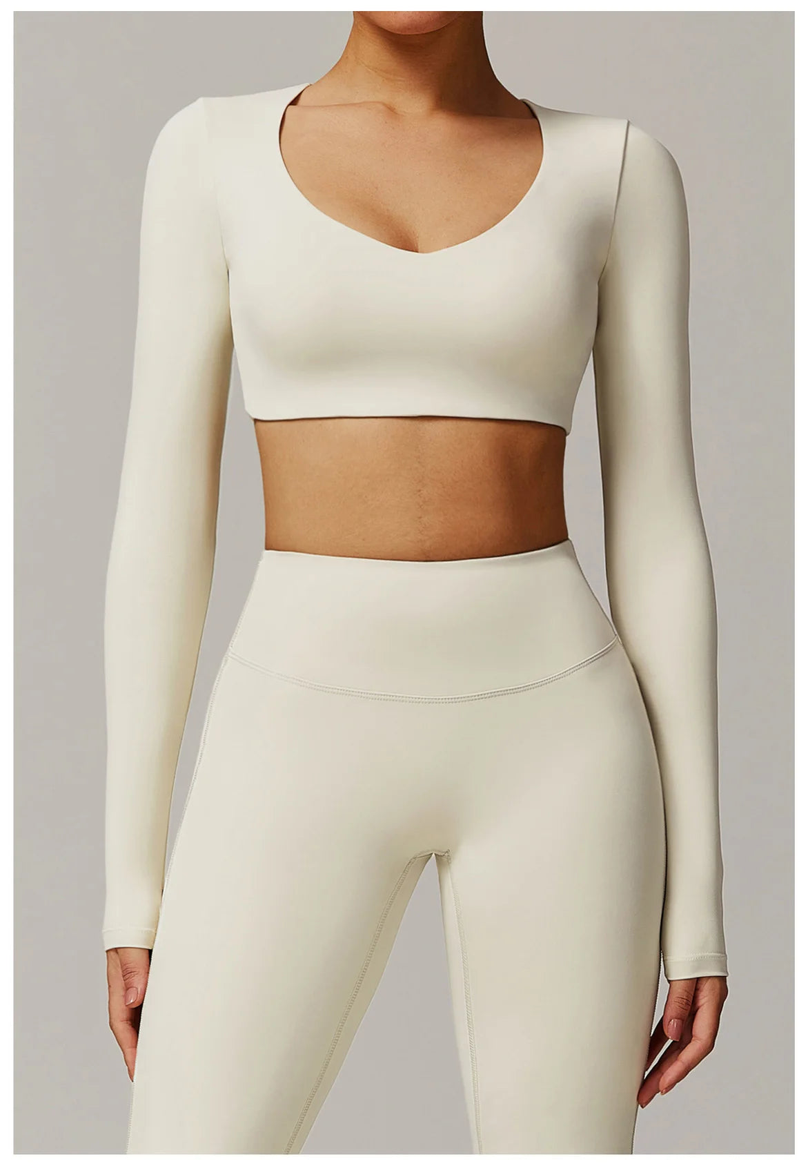 Yoga Shirts For Women Crop Top Long Sleeve Fitness Running Women Gym Clothes Workout Dry Fit Breathable High Elastic Sports Tops