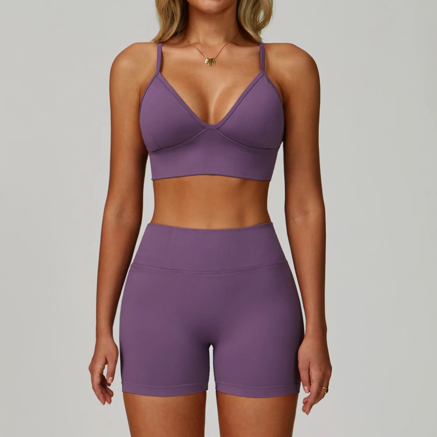 Seamless Yoga Suit 2PCS Sports Set Women Tracksuit Gym Running Workout Clothes Sports Long Sleeve Athletic Wear Yoga Clothing