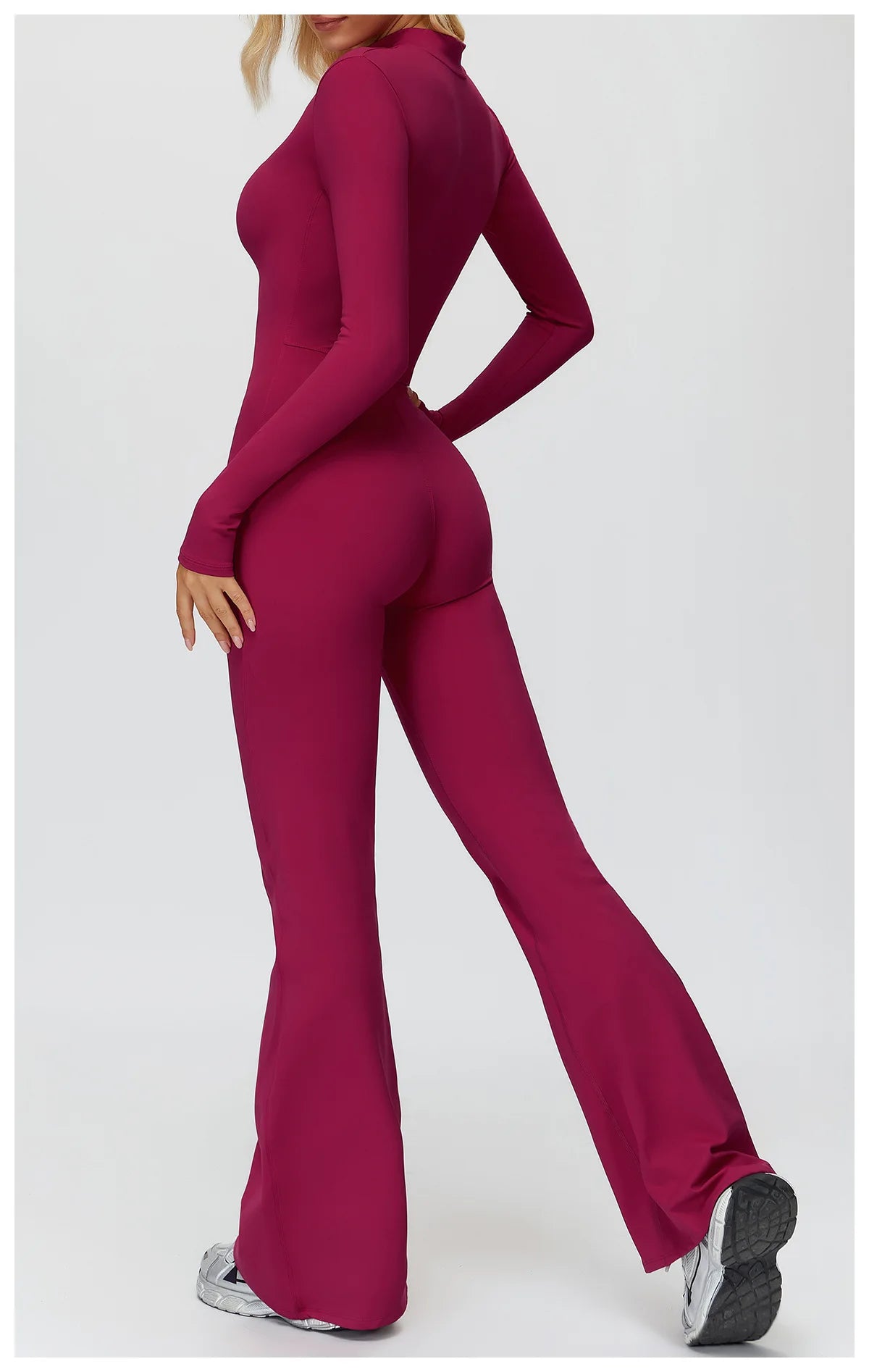 Winter Yoga Suit Gym Set Women Tracksuit Thicken Sportswear Zipper Fitness Long Sleeved Sports Jumpsuit Push Up Workout Clothes