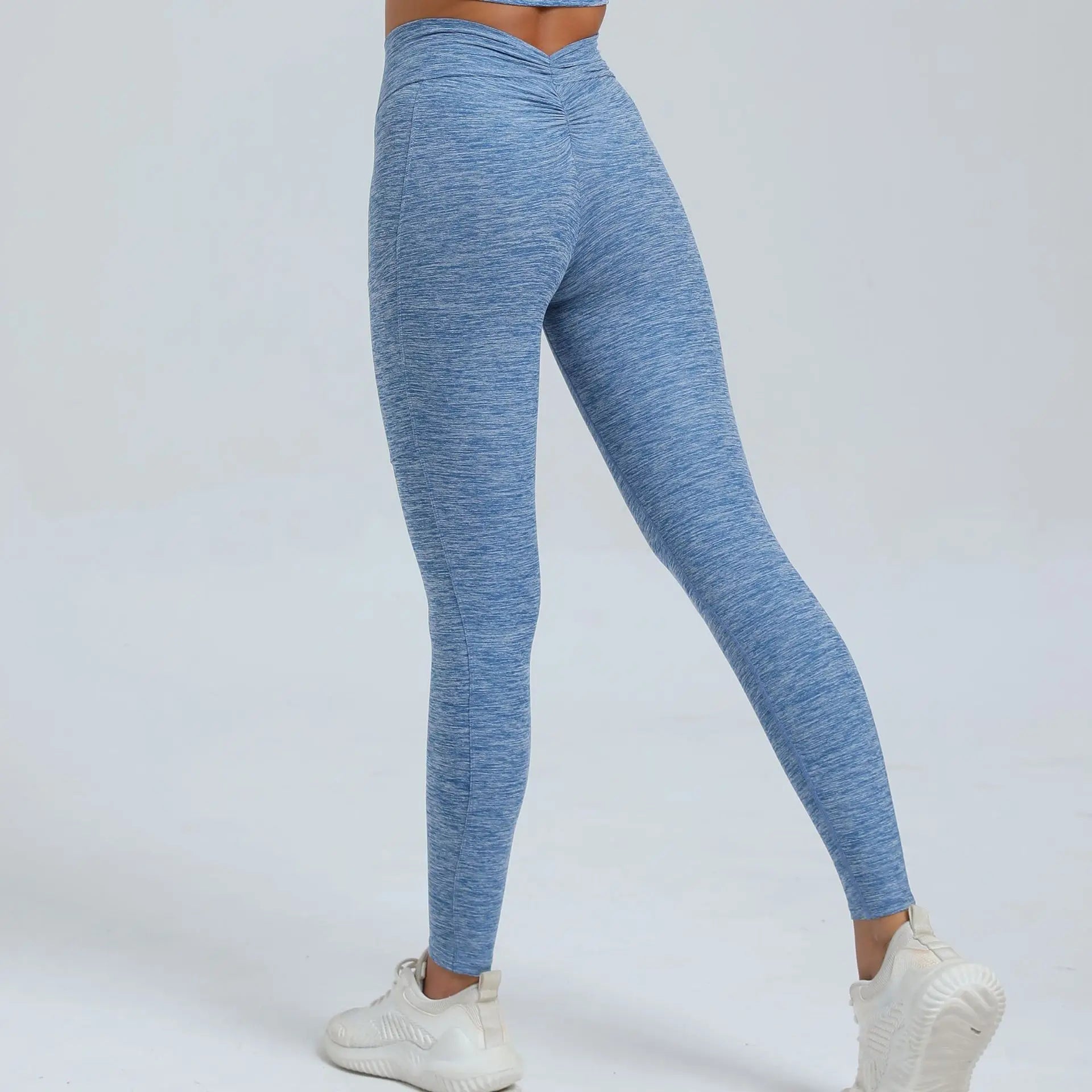 Women Sport Fitness Leggings High Waist Elastic Yoga Pants Training Running Scrunch Butt Gym Leggings Breathable Leggings Female