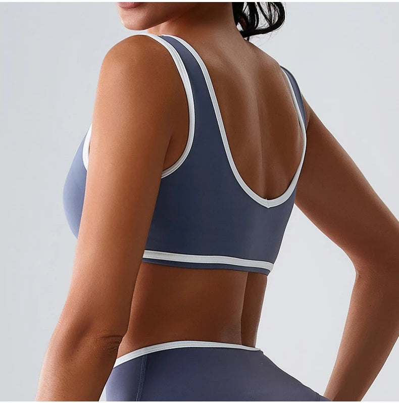 Patchwork Tank Top Women Underwear Gym Women Sports Bra Push Up Crop Tops Fitness Bras Breathable Running Athletic Sportswear