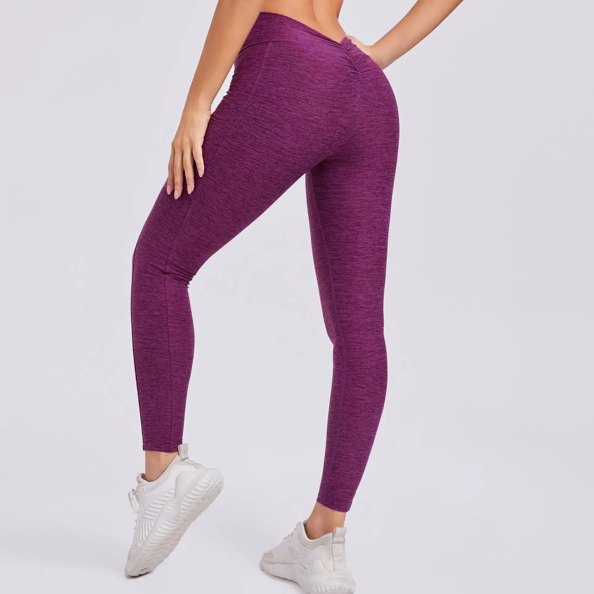 Women Sport Fitness Leggings High Waist Elastic Yoga Pants Training Running Scrunch Butt Gym Leggings Breathable Leggings Female