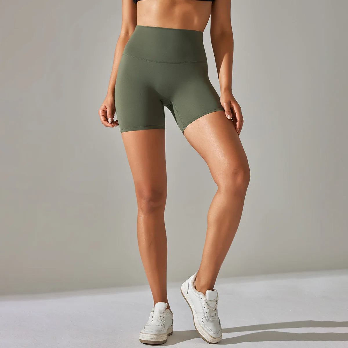 Seamless Yoga Shorts Women Fitness Shorts Running Cycling Shorts Breathable Sports Leggings High Waist Summer Workout Gym Shorts