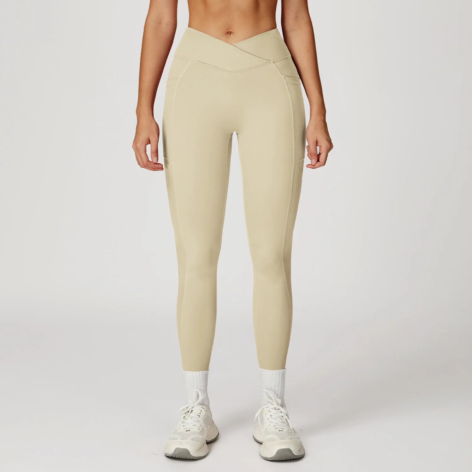 Yoga Pants Cross Waist Head Gym Leggings Women Sexy High Waist Booty Lifting Leggings Pants Women Sports Clothing Fitness Wear