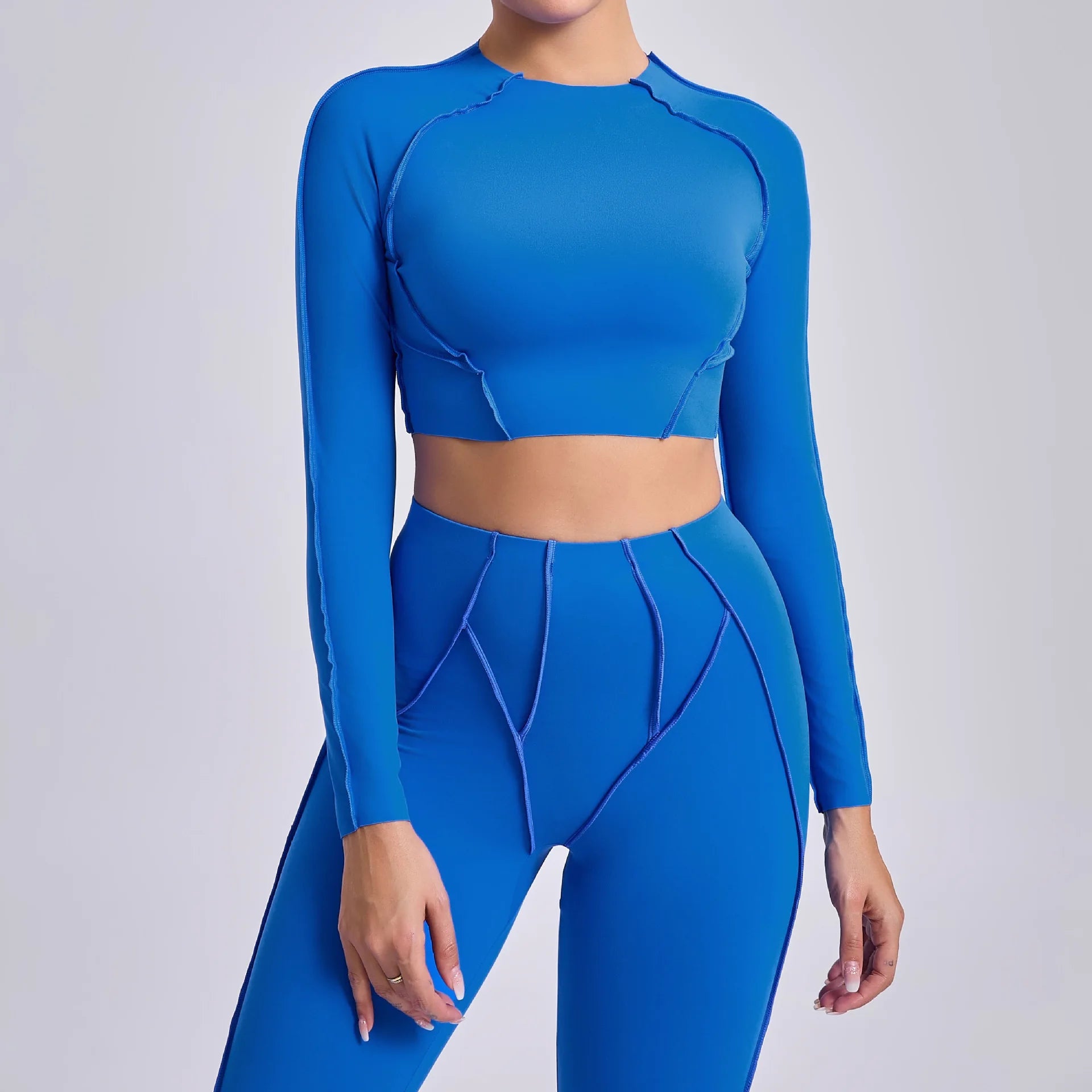 Long Sleeve Workout Top Gym T-shirt Pilates Clothes Women Active Wear Sports Shirt Elastic Fitness Yoga Clothing Running Shirts