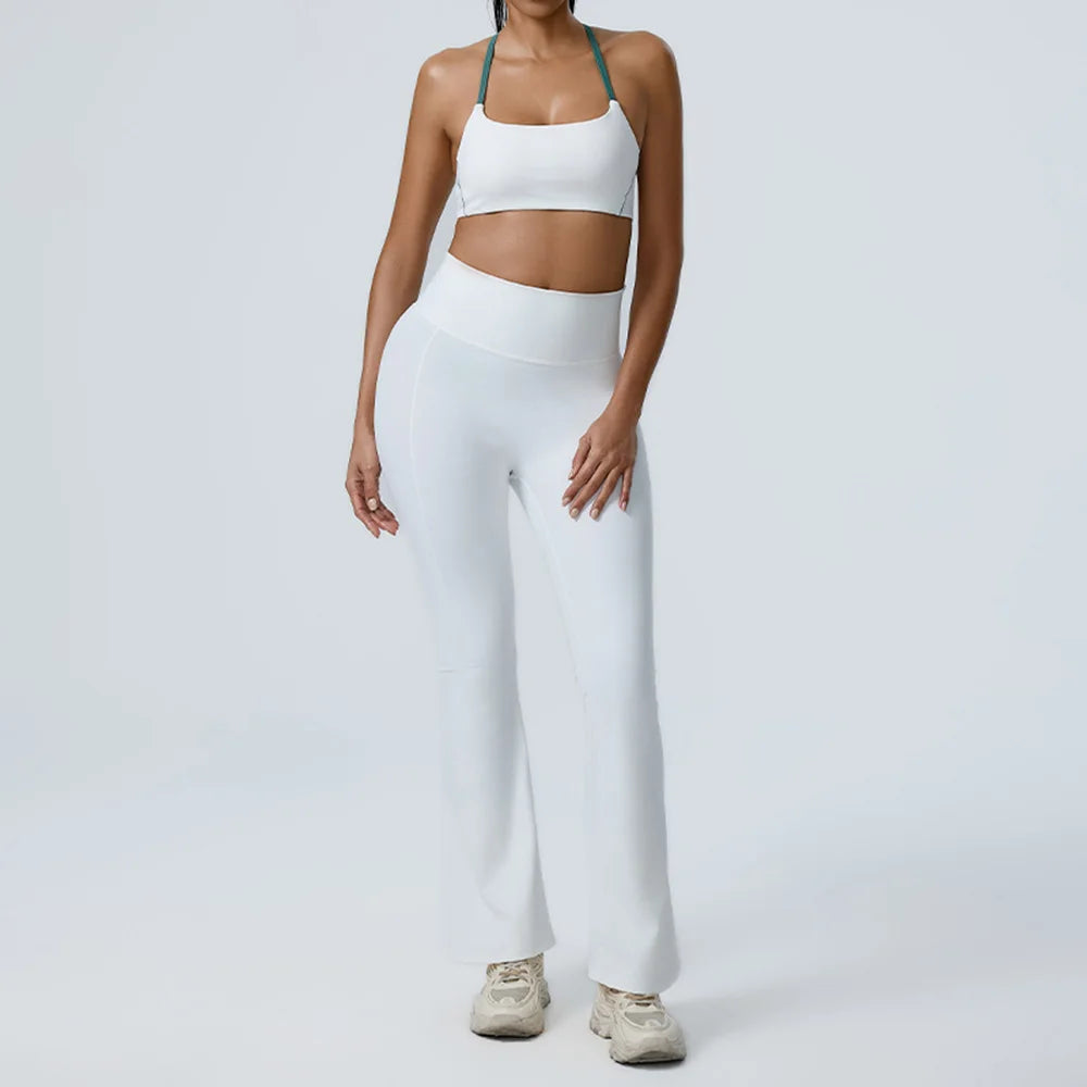 Workout Clothes Women's Tracksuit 2PCS Yoga Set Sportswear Gym Clothing High Waist Leggings Sportswear Fitness Sports Bra