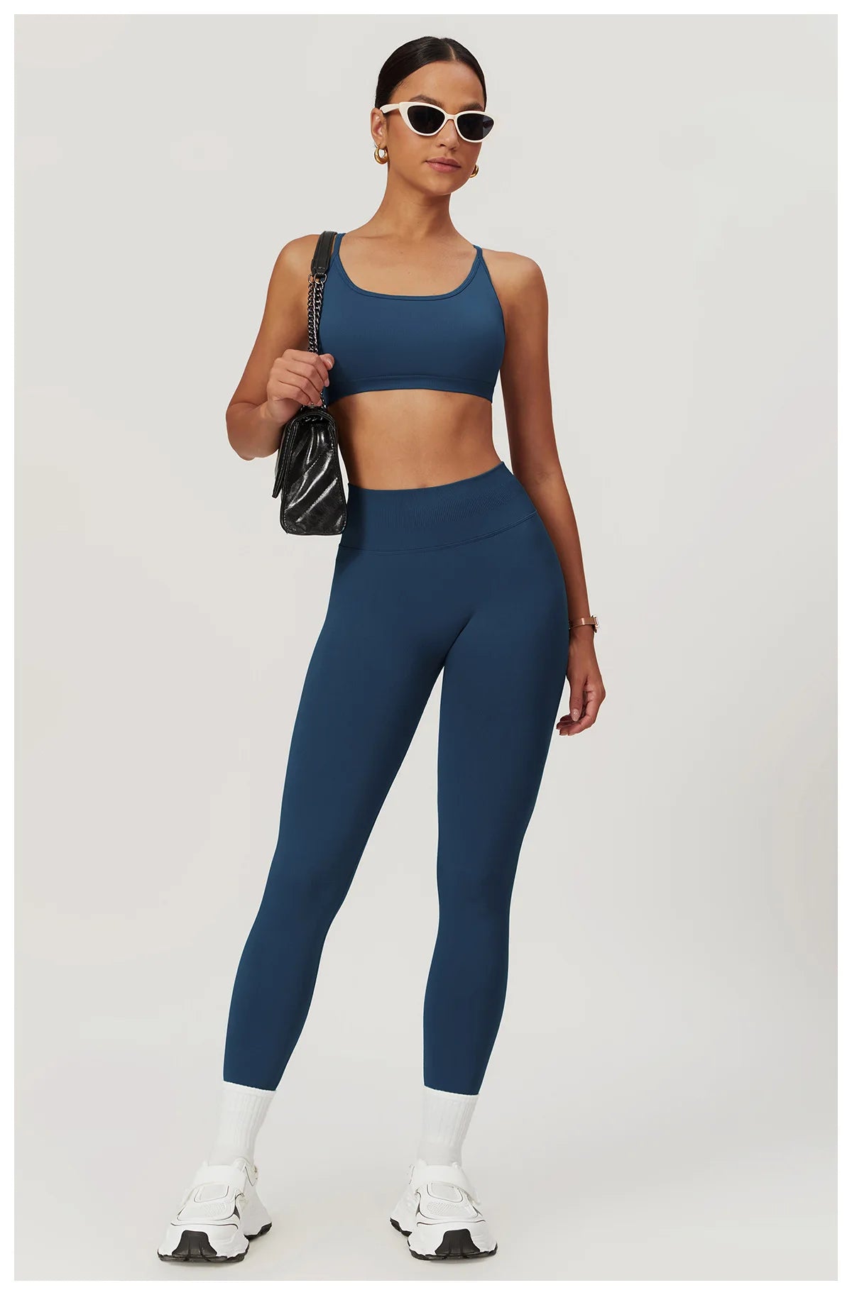 Ribbed Fitness Leggings Women Sport High Waist Tights Seamless Yoga Leggings Gym Jogging Quick Dry Push Up Slim Pants Running