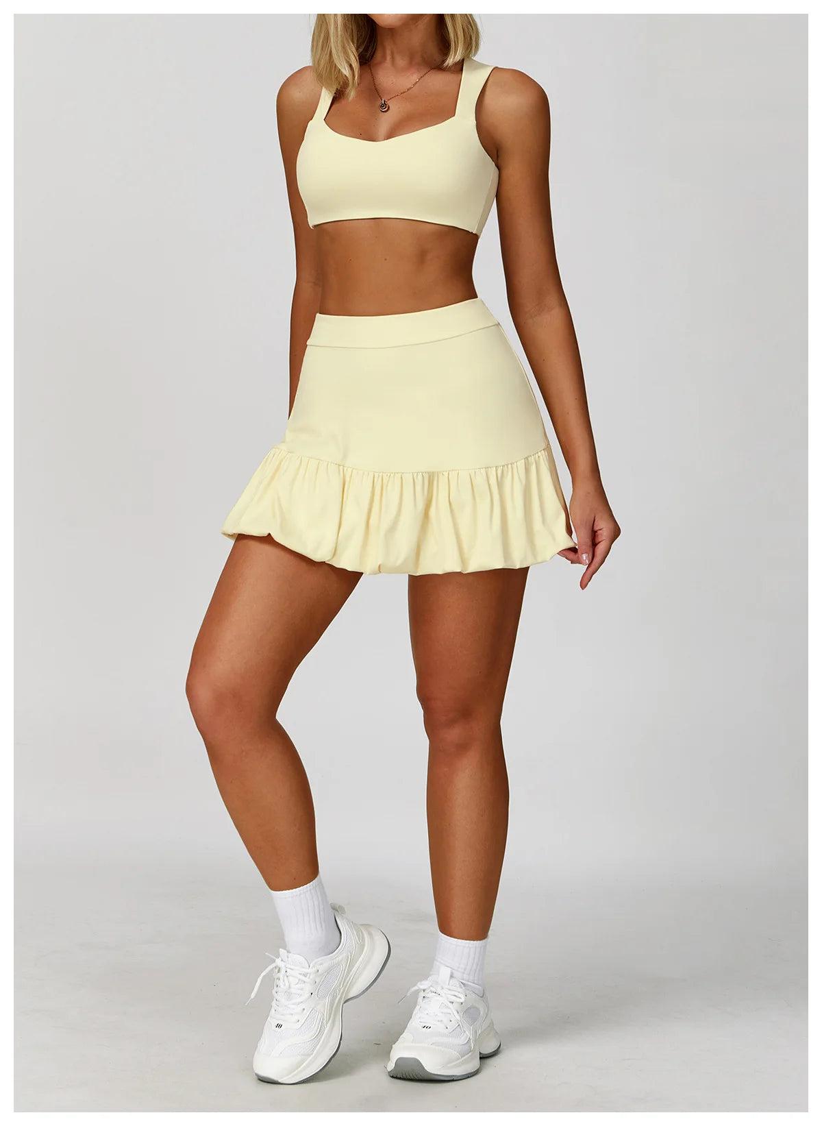 High Waisted Tennis Mini Skirt Women's Tennis Yoga Golf Sports Belt Safety Pants Pocket Comfortable and Breathable Sports Skirt
